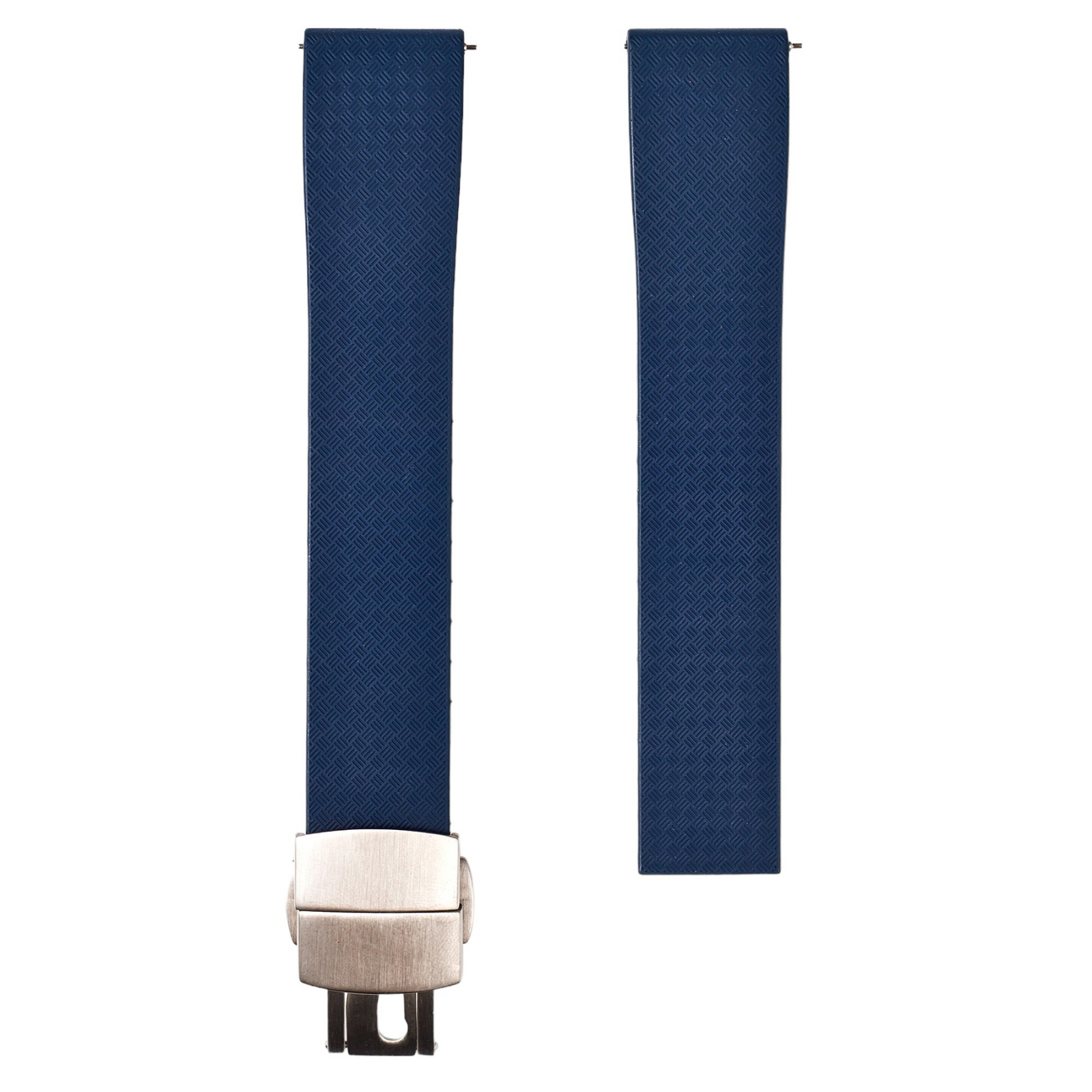 Tropical CTS Cut-to-Size FKM Rubber Strap for Rolex GMT Master I & II Pepsi - Quick Release - Navy (2435)