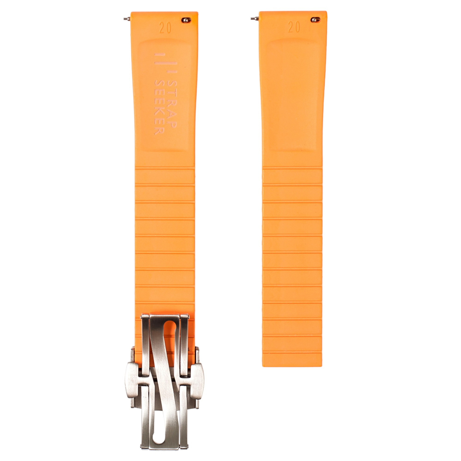 Tropical CTS Cut-to-Size FKM Rubber Strap - Quick Release - Orange (2435)