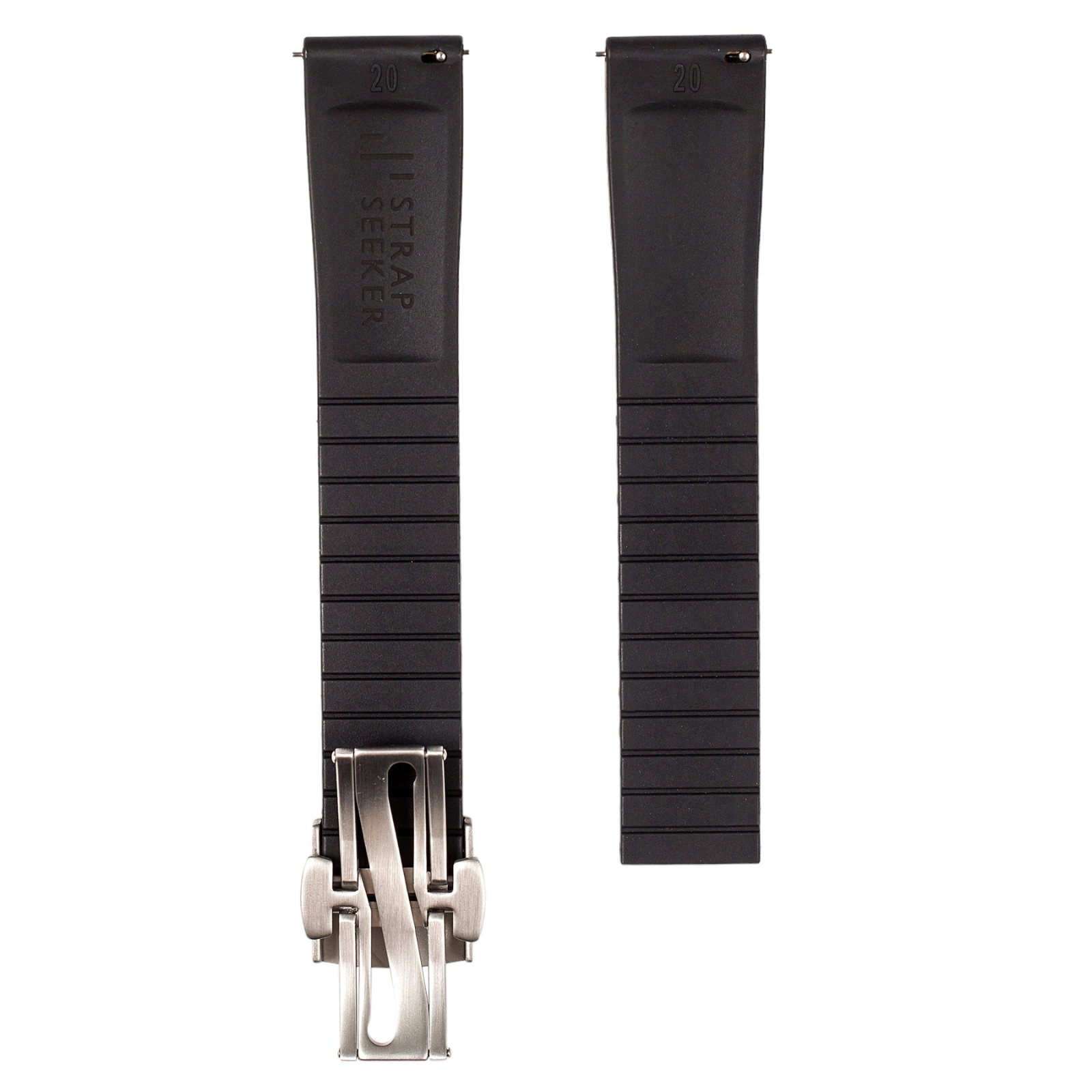 Tropical CTS Cut-to-Size FKM Rubber Strap - Quick Release - Black (2435)