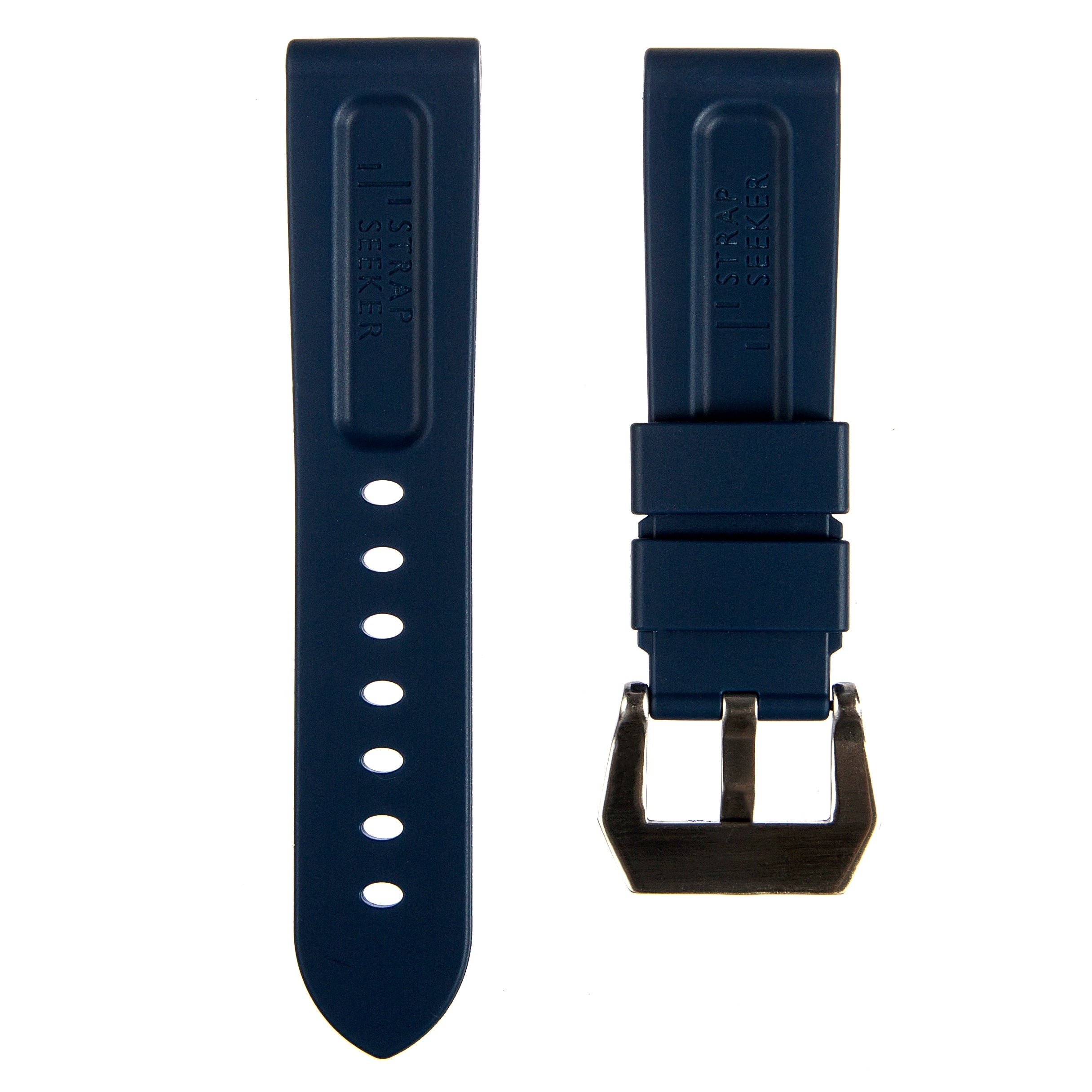 Pinnacle Premium Silicone Strap- Navy (2420 | LSR) -Strapseeker