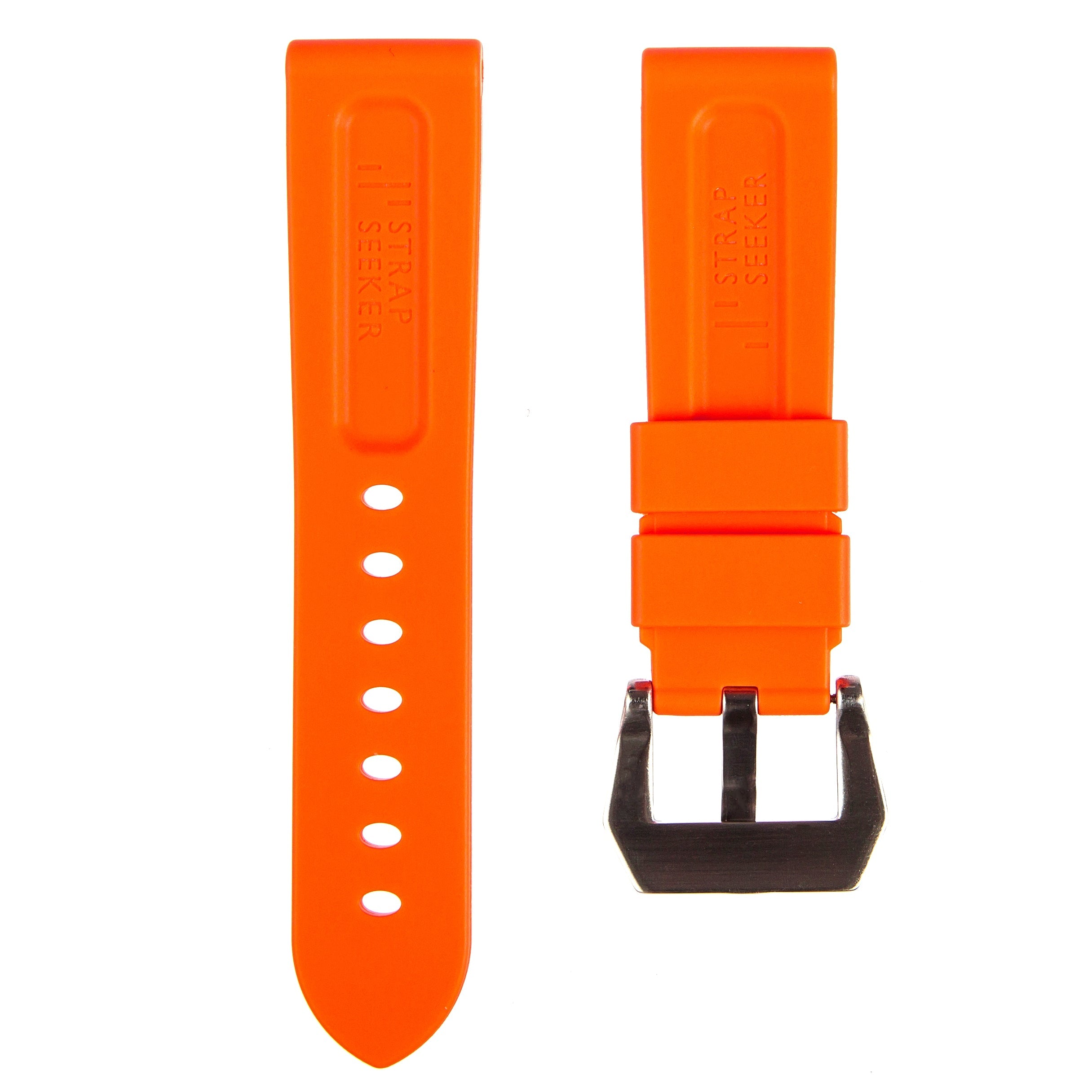 Pinnacle Premium Silicone Strap - Compatible with Panerai - Orange (2420 | LSR)