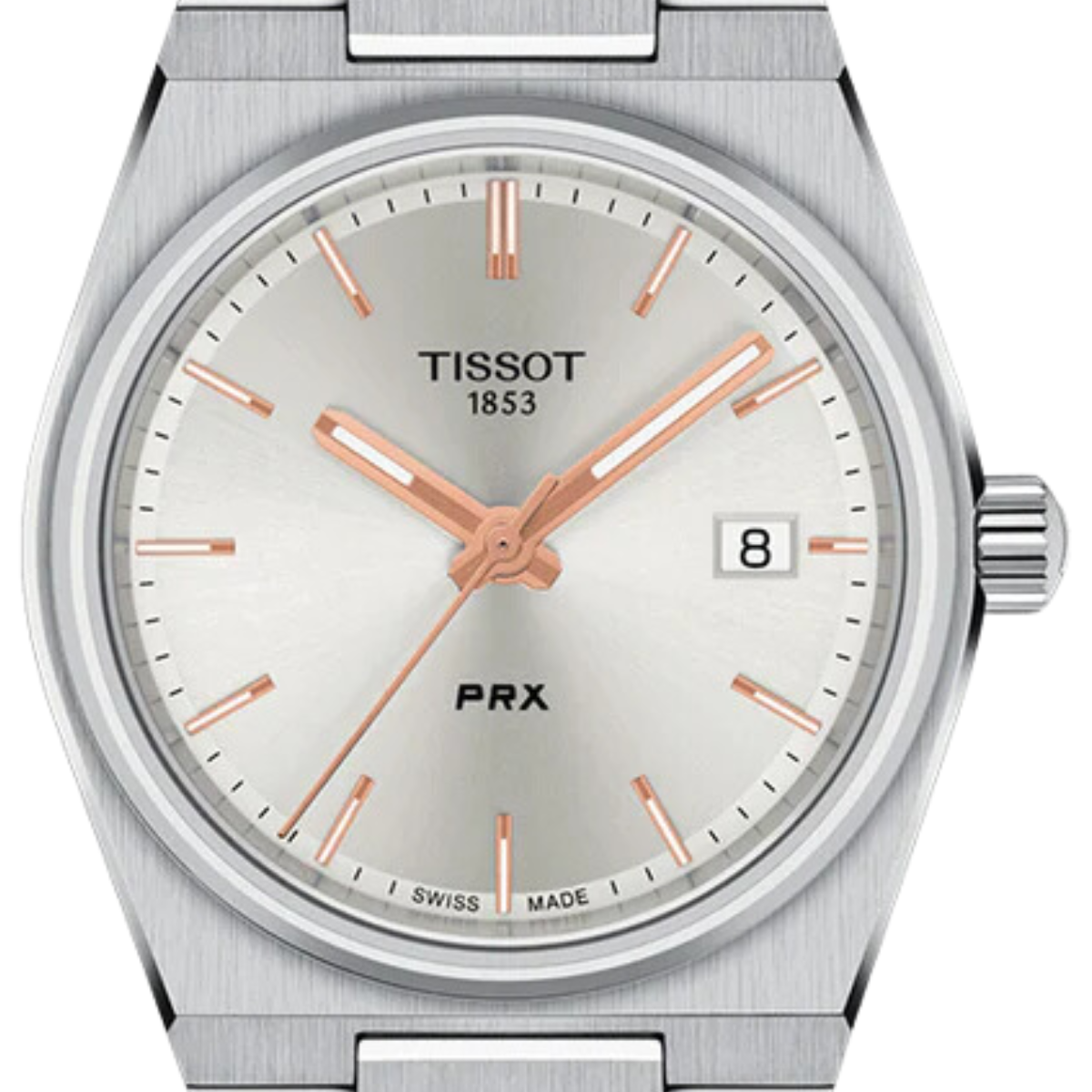 Tissot 1853 PRX T1372101103100 T137.210.11.031.00 Quartz Silver Dial Mens Watch