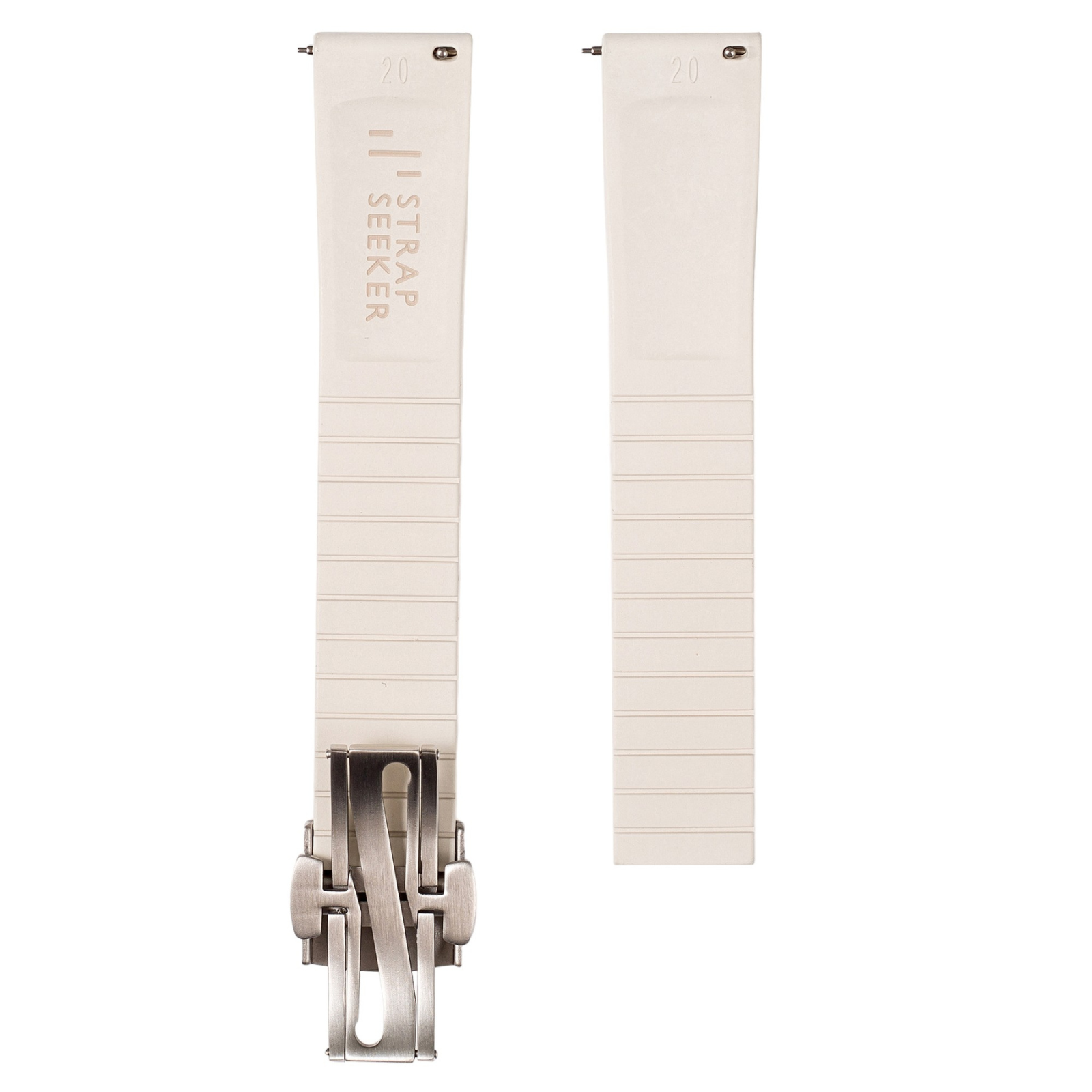 Tropical CTS Cut-to-Size FKM Rubber Strap - Quick Release - Compatible with Rolex Submariner – Beige (2435)