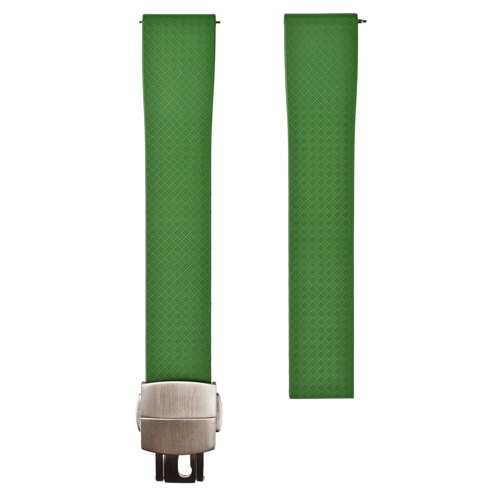 Tropical CTS Cut-to-Size FKM Rubber Strap for Rolex GMT Master I & II - Quick Release - Green (2435)