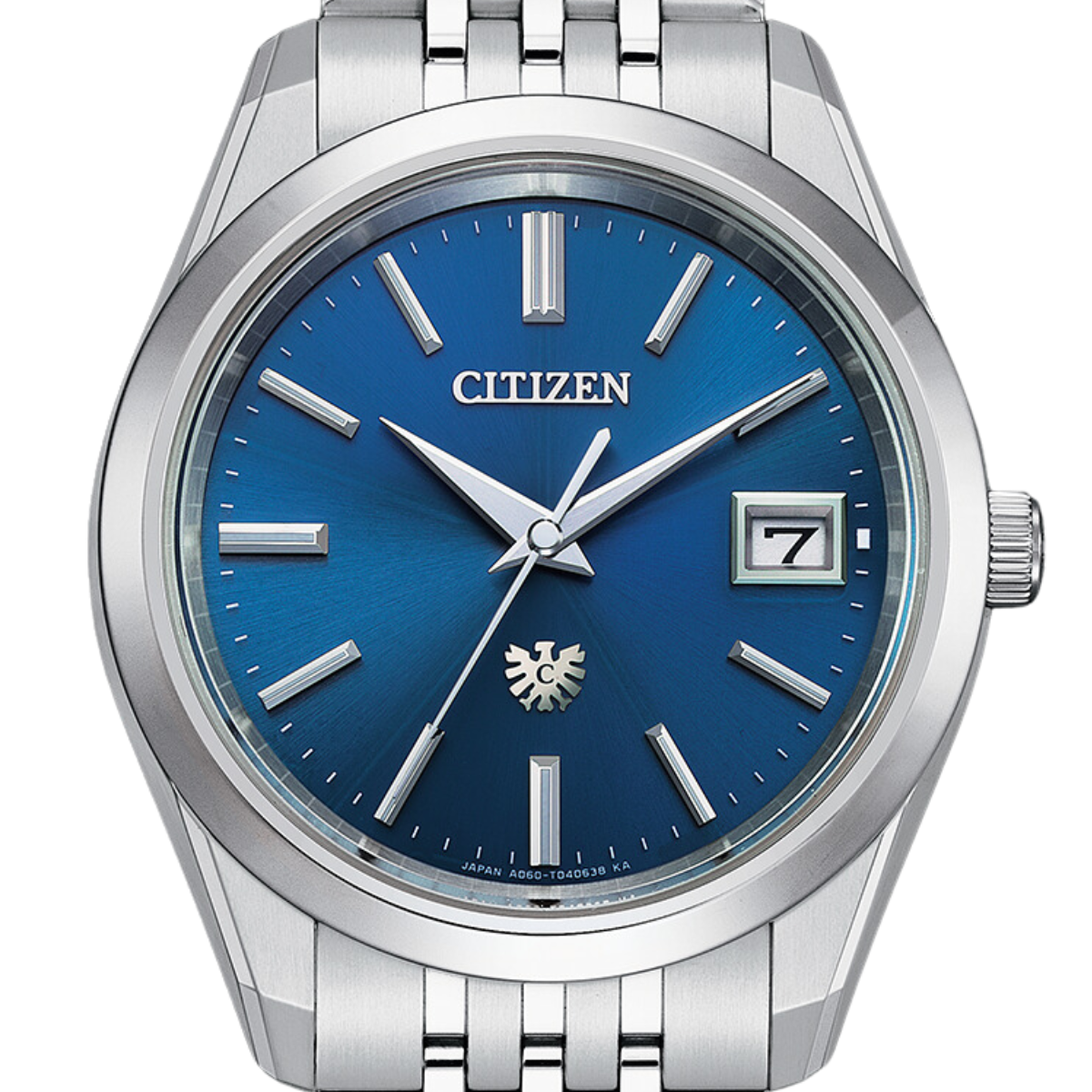 Citizen AQ4100-57L AQ4100 AQ4100-57 The Citizen Blue Dial Super Titanium Mens Watch