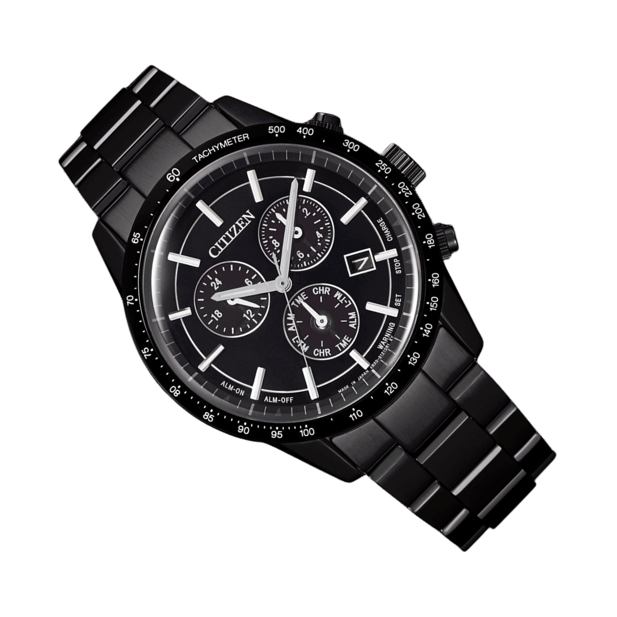 Citizen Collection BL5495-56E BL5495 BL5495-56 Eco-Drive Chronograph All Black Mens Watch