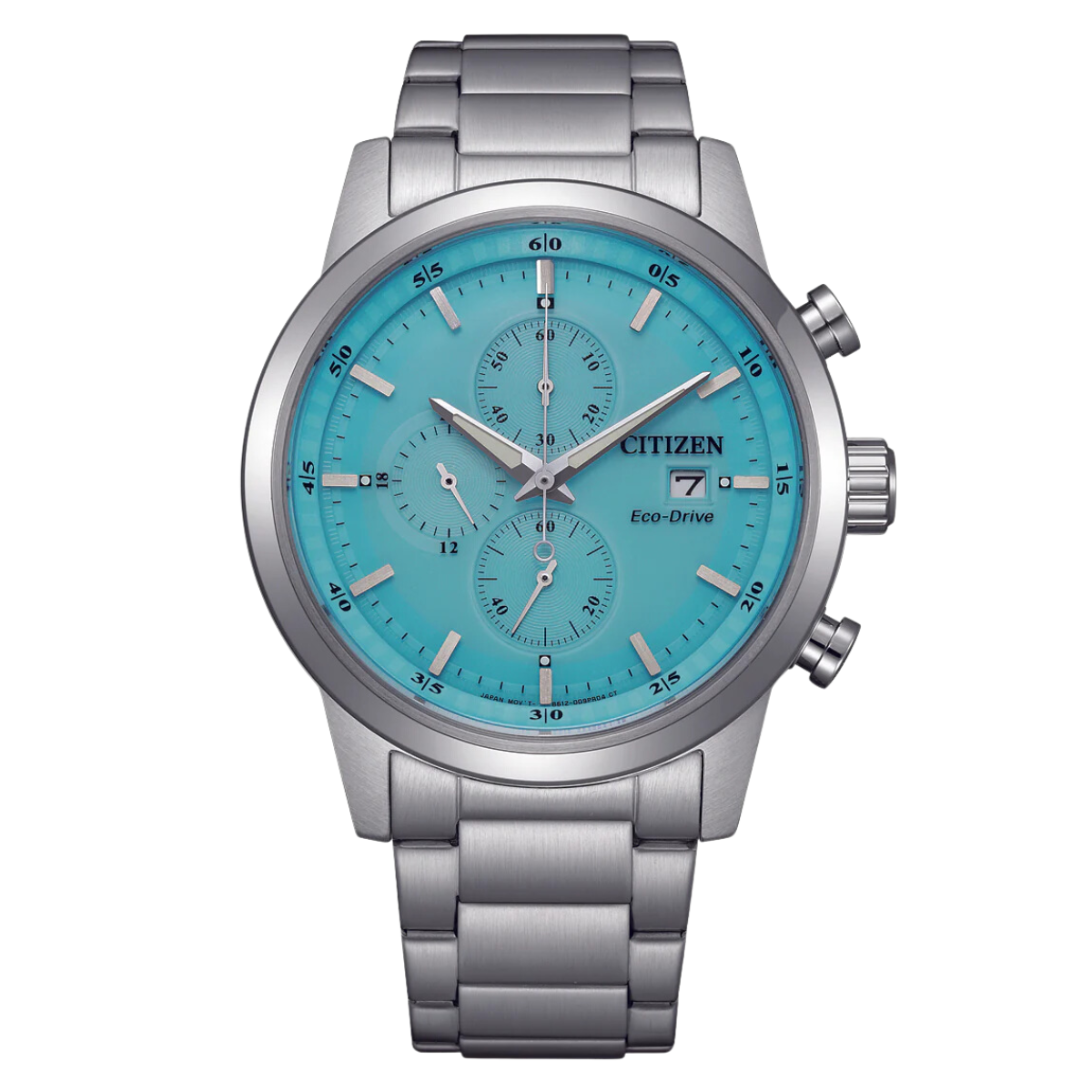 Citizen CA0748-80L CA0748 CA0748-80 Eco-Drive Chronograph Blue Dial Casual Watch