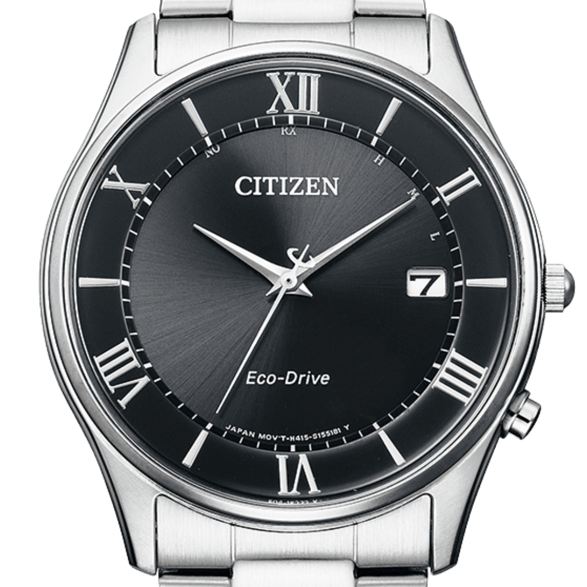 Citizen Collection AS1060-54E AS1060 AS1060-54 Eco-Drive Black Dial Dress Watch