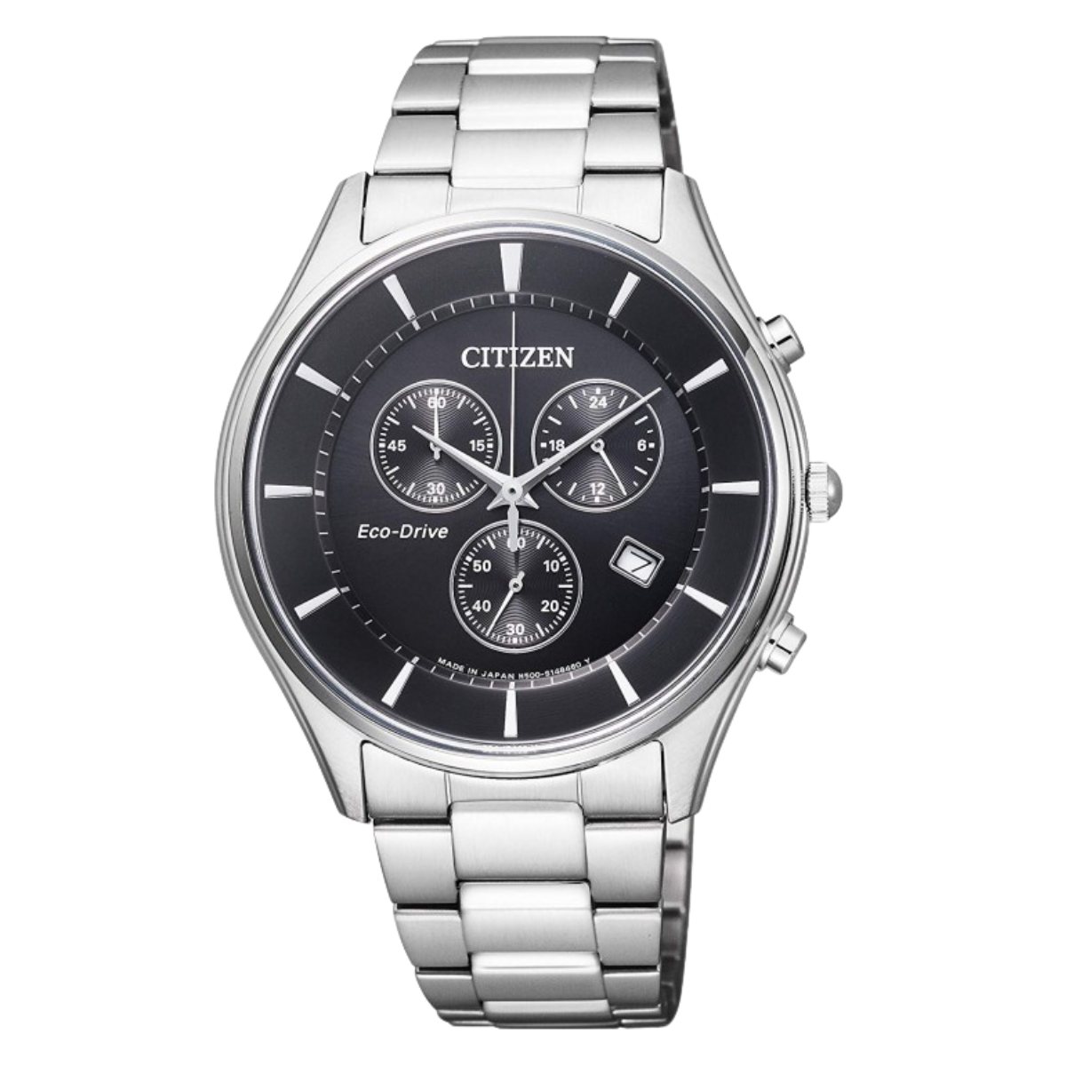 Citizen Collection AT2360-59E AT2360-59 AT2360 Eco-Drive Black Dial Chronograph Watch