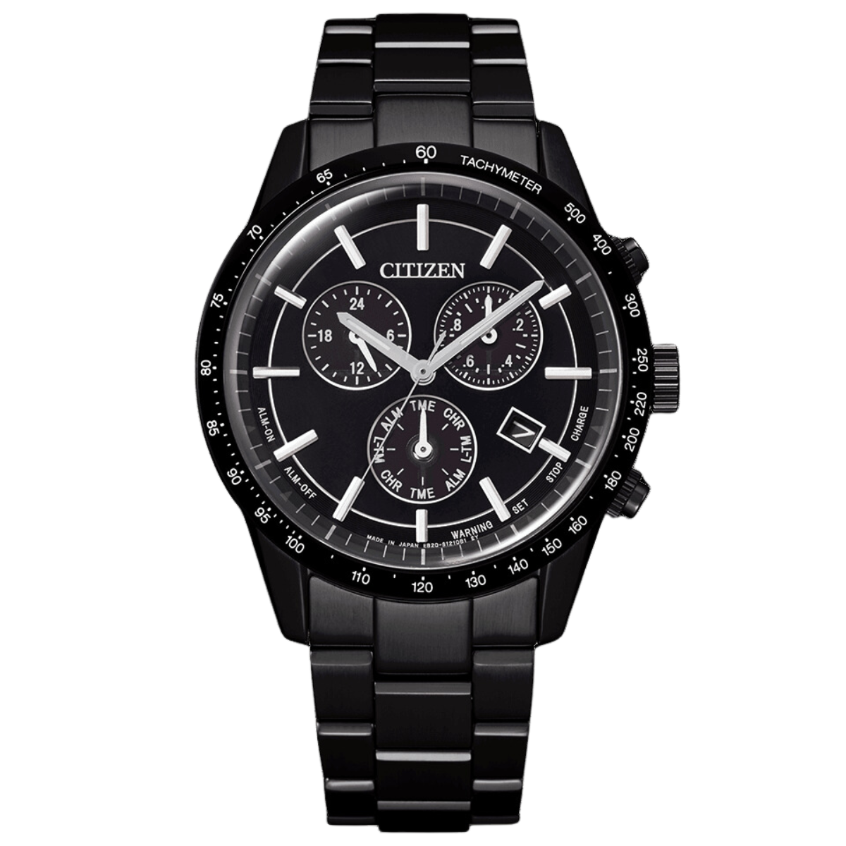 Citizen Collection BL5495-56E BL5495 BL5495-56 Eco-Drive Chronograph All Black Mens Watch