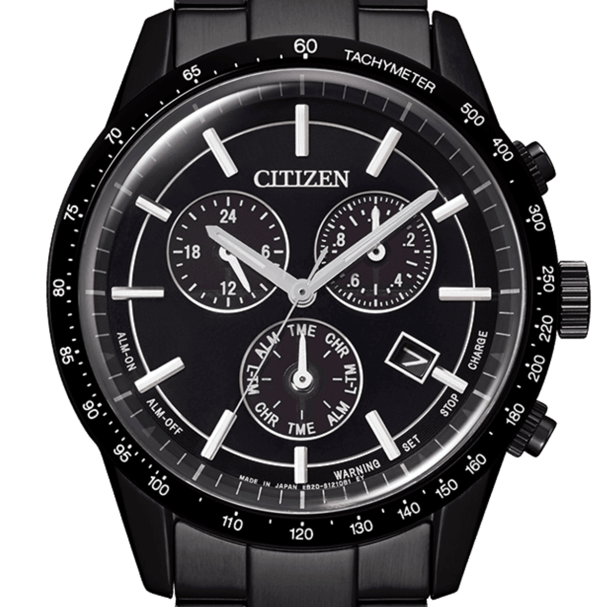 Citizen Collection BL5495-56E BL5495 BL5495-56 Eco-Drive Chronograph All Black Mens Watch