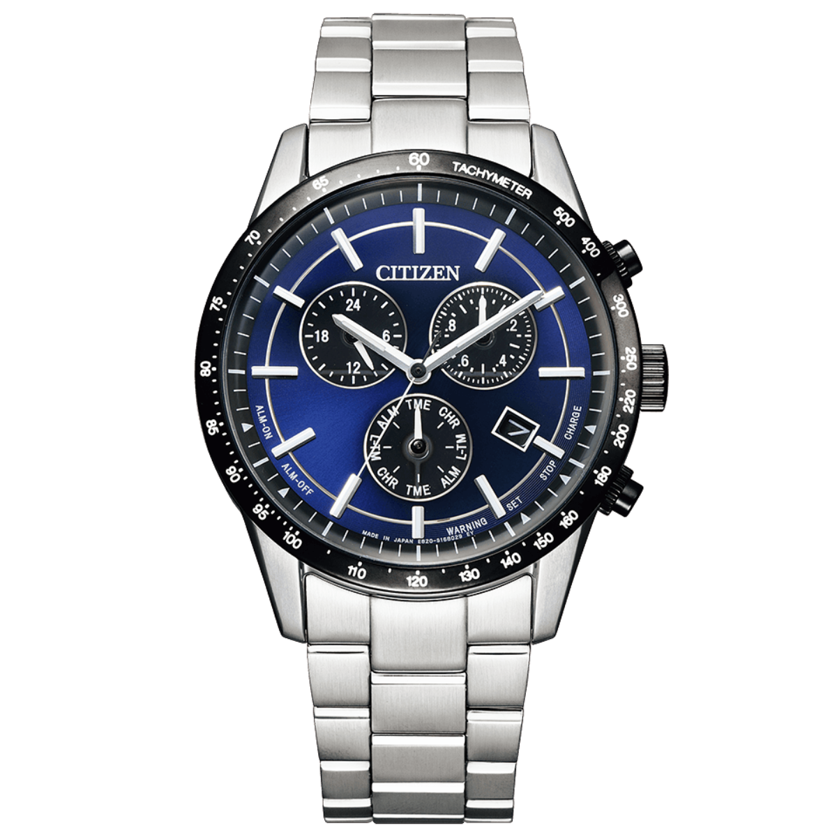 Citizen Collection BL5496-96L BL5496 BL5496-96 Eco-Drive Chronograph Blue Dial Mens Watch