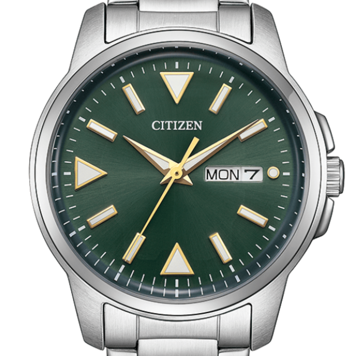 Citizen Collection BM8180-71W BM8180 BM8180-71 Eco-Drive Green Dial Dress Mens Watch