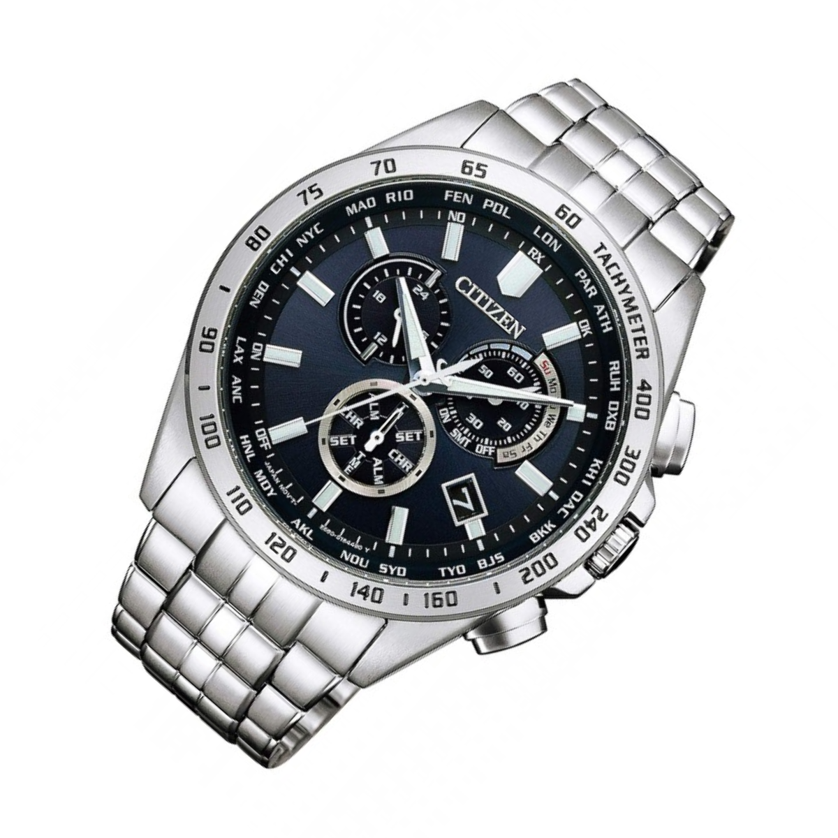 Citizen Collection CB5870-91L CB5870 Radio Wave Controlled Chronograph Mens Watch