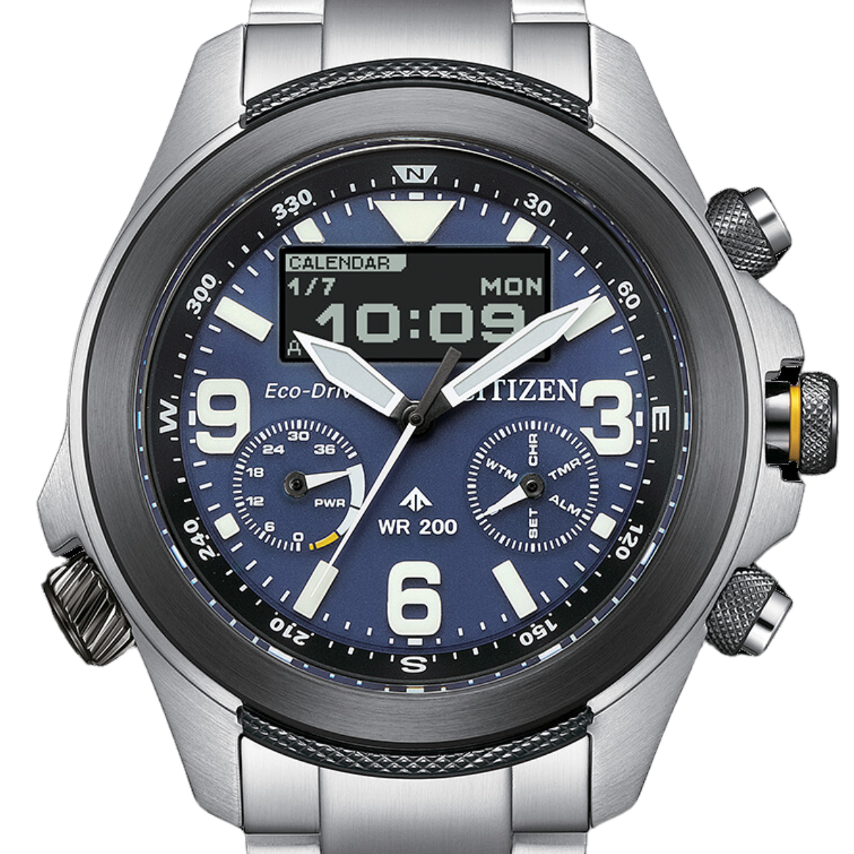 Citizen JV1006-51L JV1006 JV1006-51 Promaster Land Eco-Drive Chronograph Mens Watch