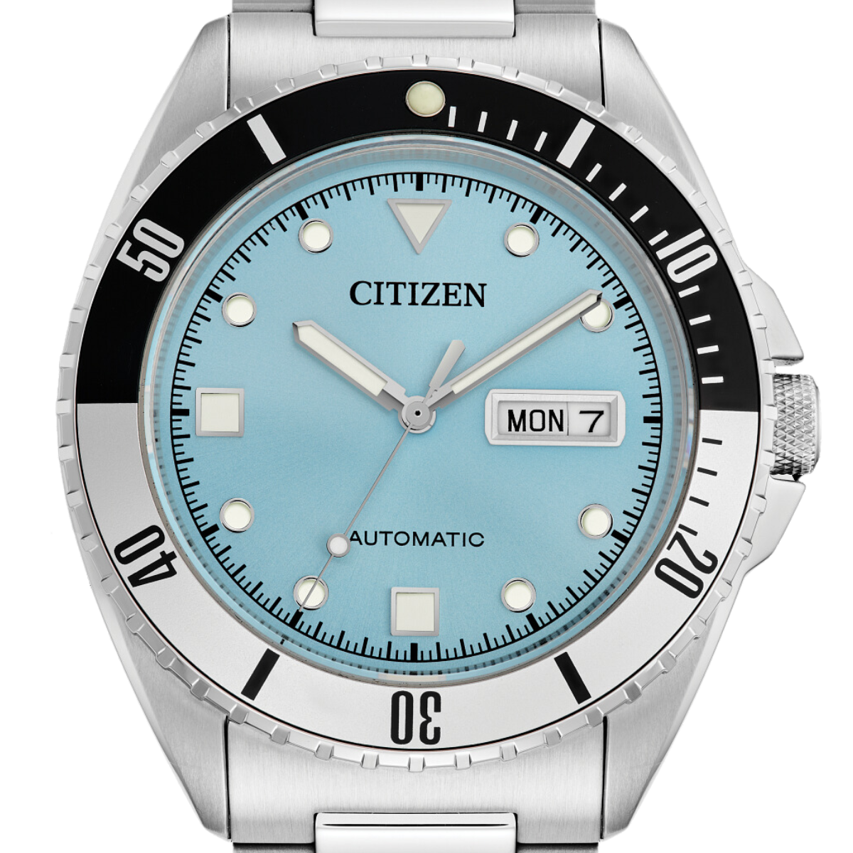 Citizen NH7530-52L NH7530 NH7530-52 Sport Automatic Casual Light Blue Dial Mens Watch