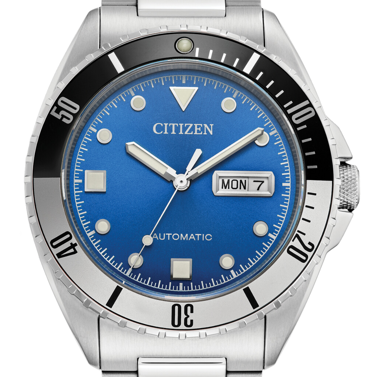 Citizen NH7530-52M NH7530-52 NH7530 Sport Automatic Casual Blue Dial Mens Watch