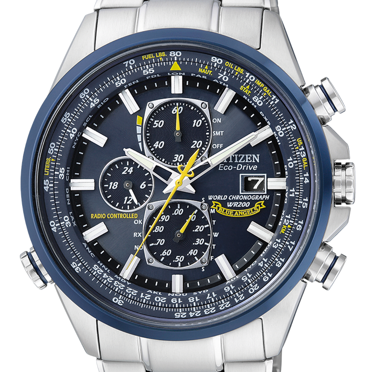 Citizen Promaster AT8020-54L AT8020 Skyhawk " Blue Angel" Chronograph Eco-Drive Watch