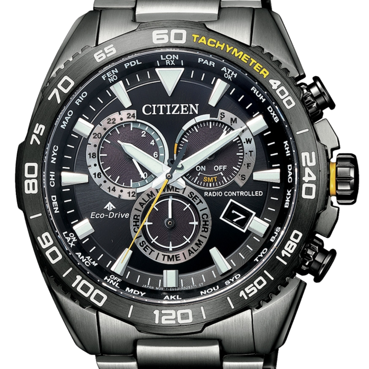 Citizen Promaster CB5037-84E CB5037 CB5037-84 LAND Chronograph Eco-Drive Watch