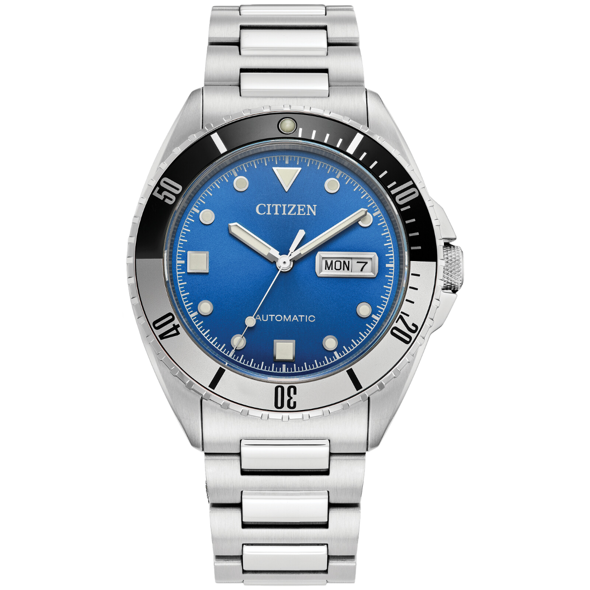 Citizen NH7530-52M NH7530-52 NH7530 Sport Automatic Casual Blue Dial Mens Watch