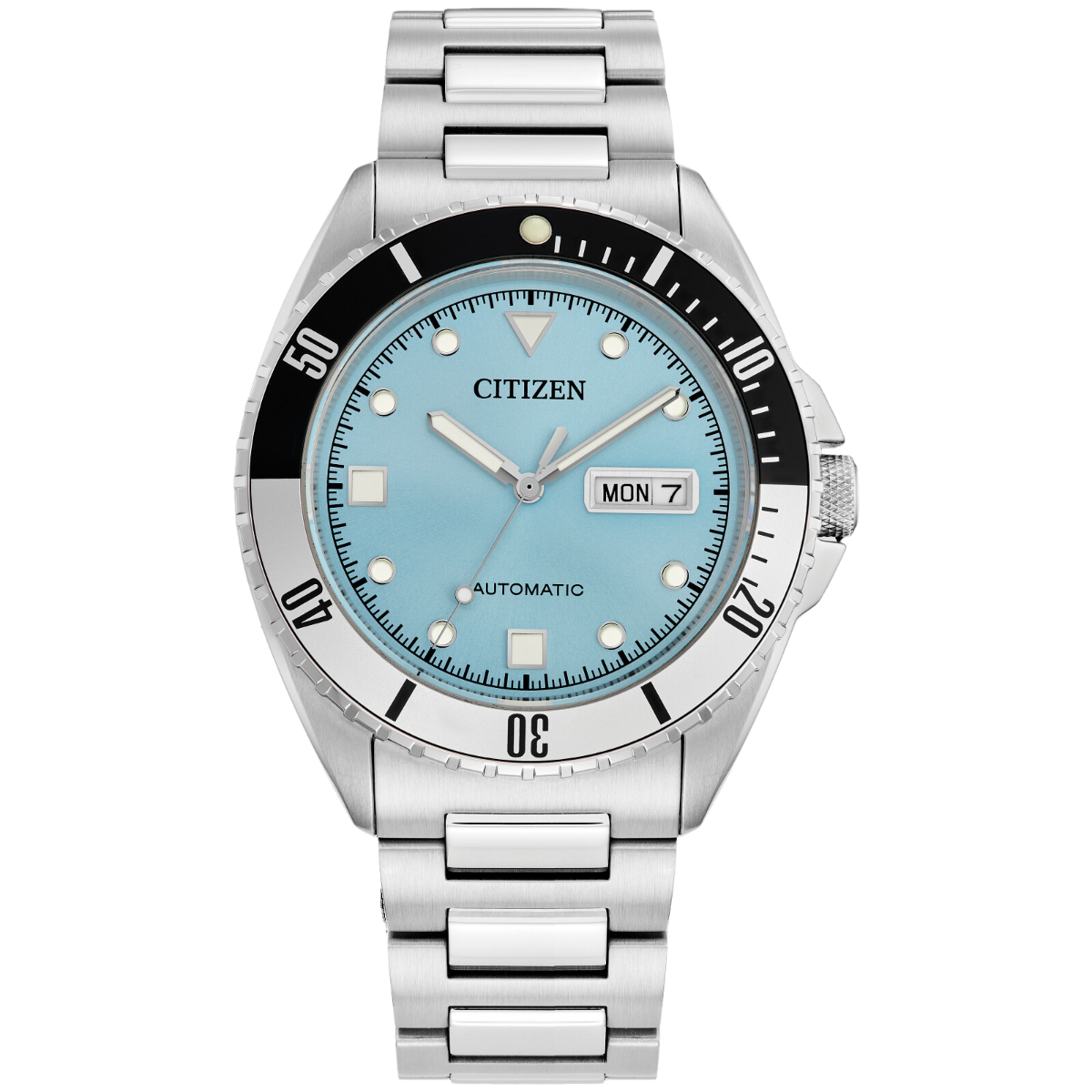 Citizen NH7530-52L NH7530 NH7530-52 Sport Automatic Casual Light Blue Dial Mens Watch