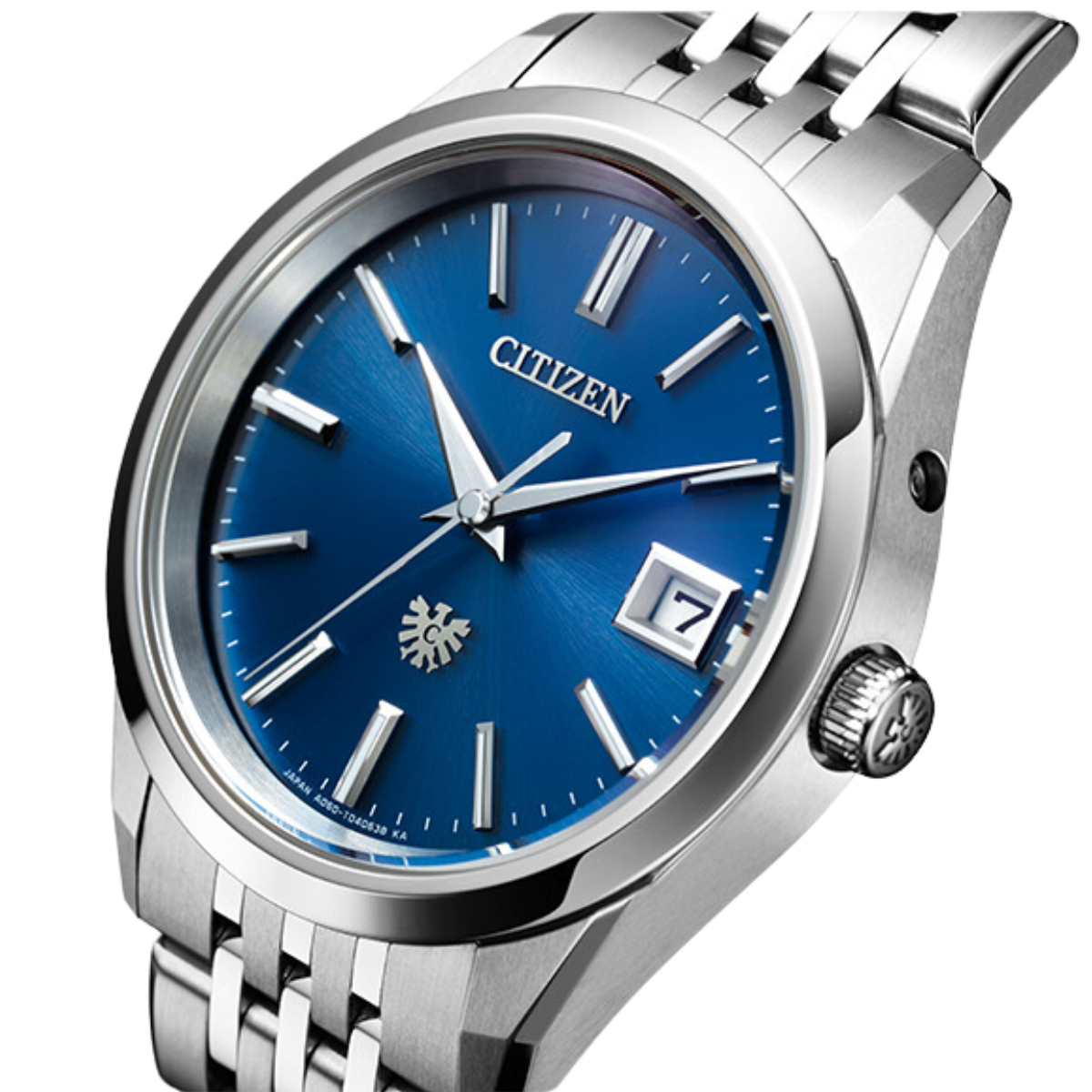 Citizen AQ4100-57L AQ4100 AQ4100-57 The Citizen Blue Dial Super Titanium Mens Watch