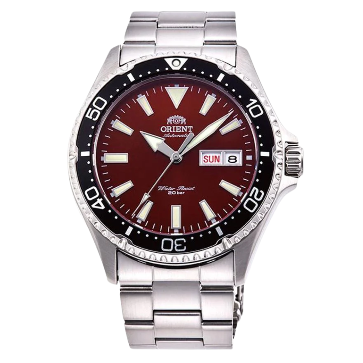 Orient Mako 3 Sports RN-AA0003R Automatic Red Dial Divers 200m JDM Mens Watch