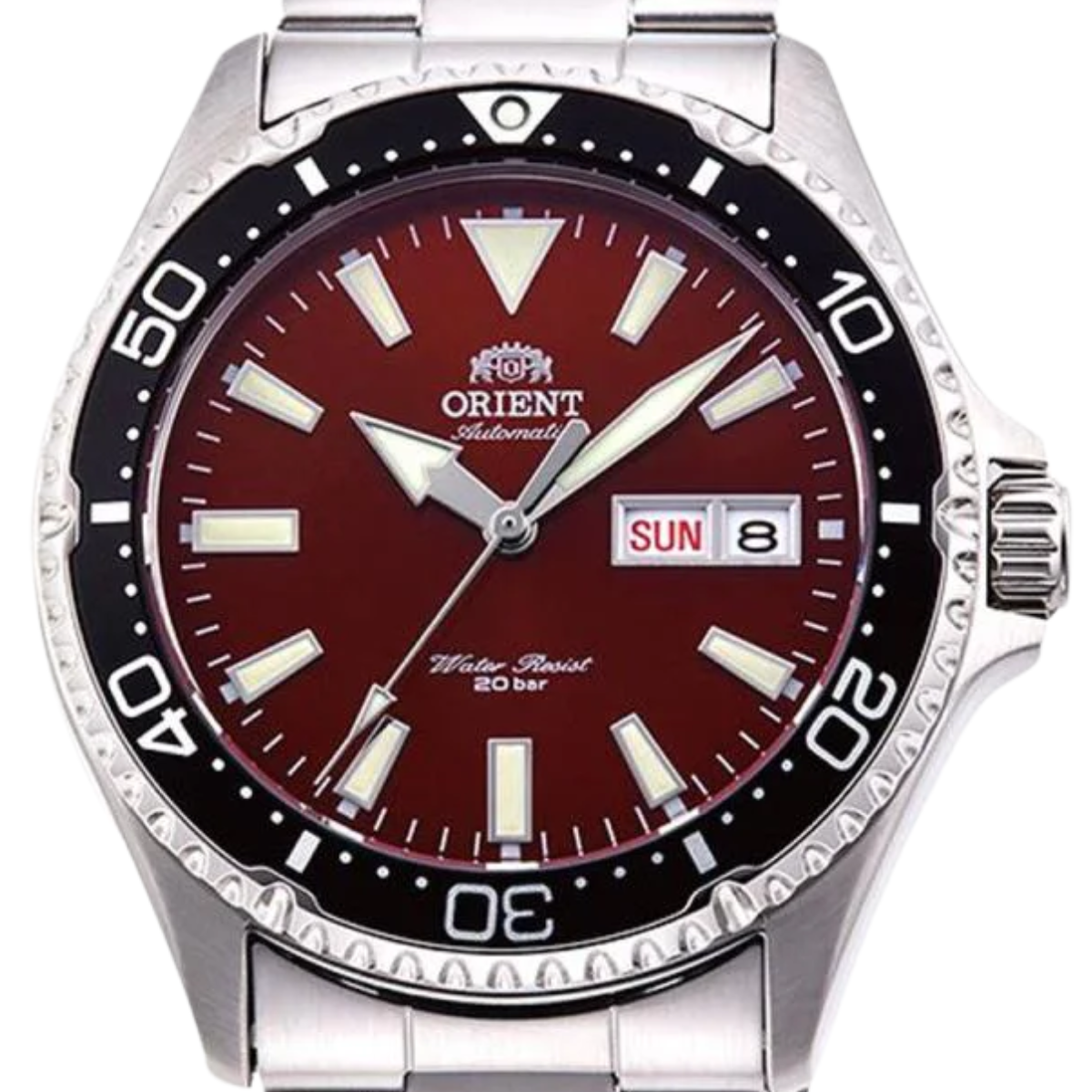 Orient Mako 3 Sports RN-AA0003R Automatic Red Dial Divers 200m JDM Mens Watch