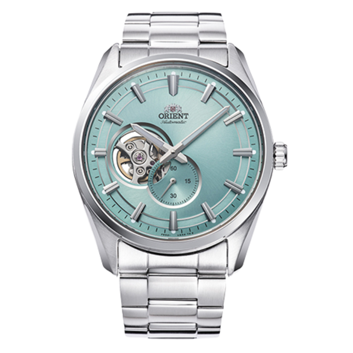 Orient RA-AR0009L Classic Contemporary Light Blue Open Heart Dial Automatic Watch