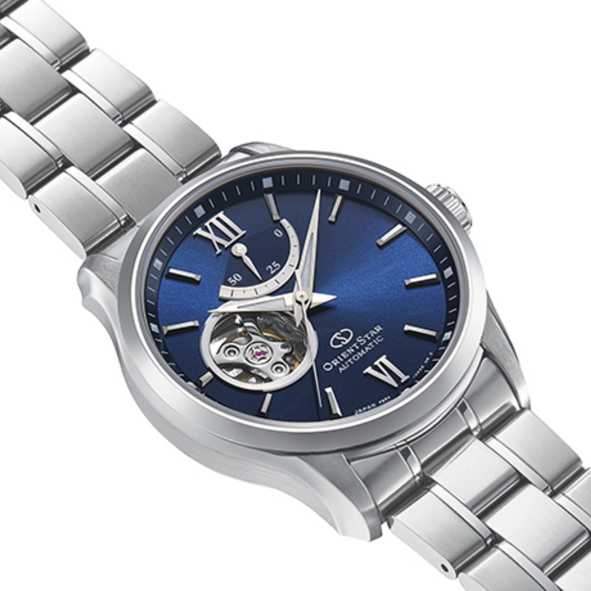 Orient Star RE-AT0001L00B RE-AT0001L Contemporary Open Heart Automatic Blue Dial Watch