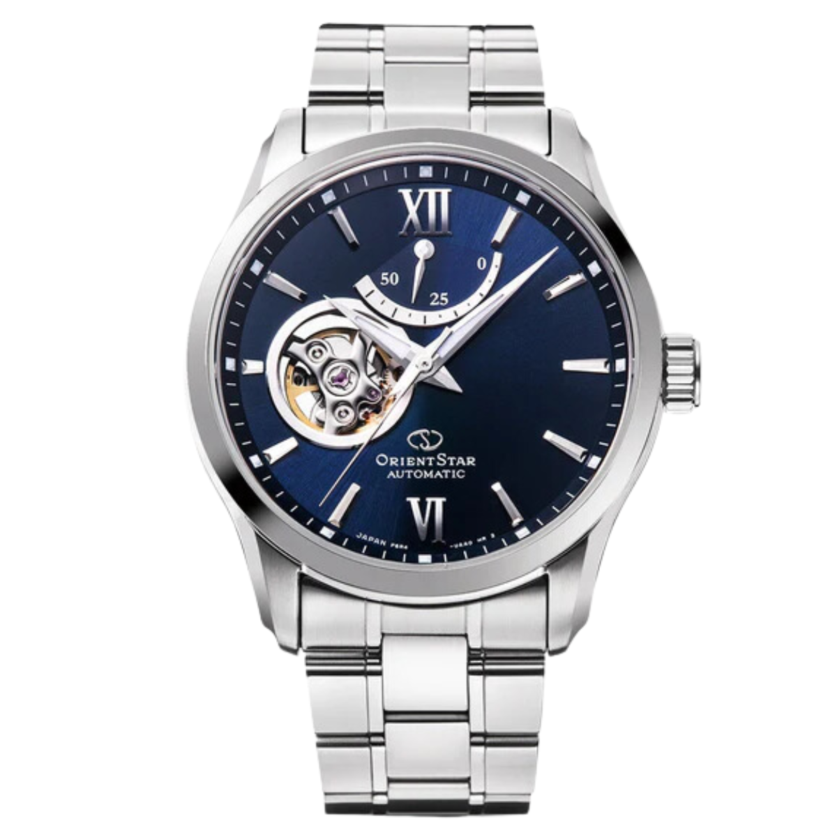 Orient Star RE-AT0001L00B RE-AT0001L Contemporary Open Heart Automatic Blue Dial Watch