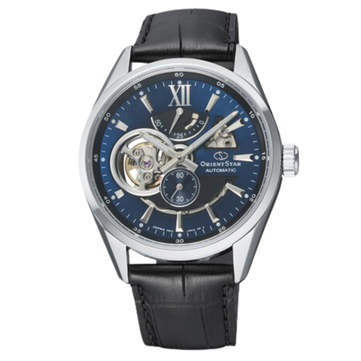 Orient Star RE-AV0005L RE-AV0005L00B Contemporary Semi Skeleton Blue Dial Watch