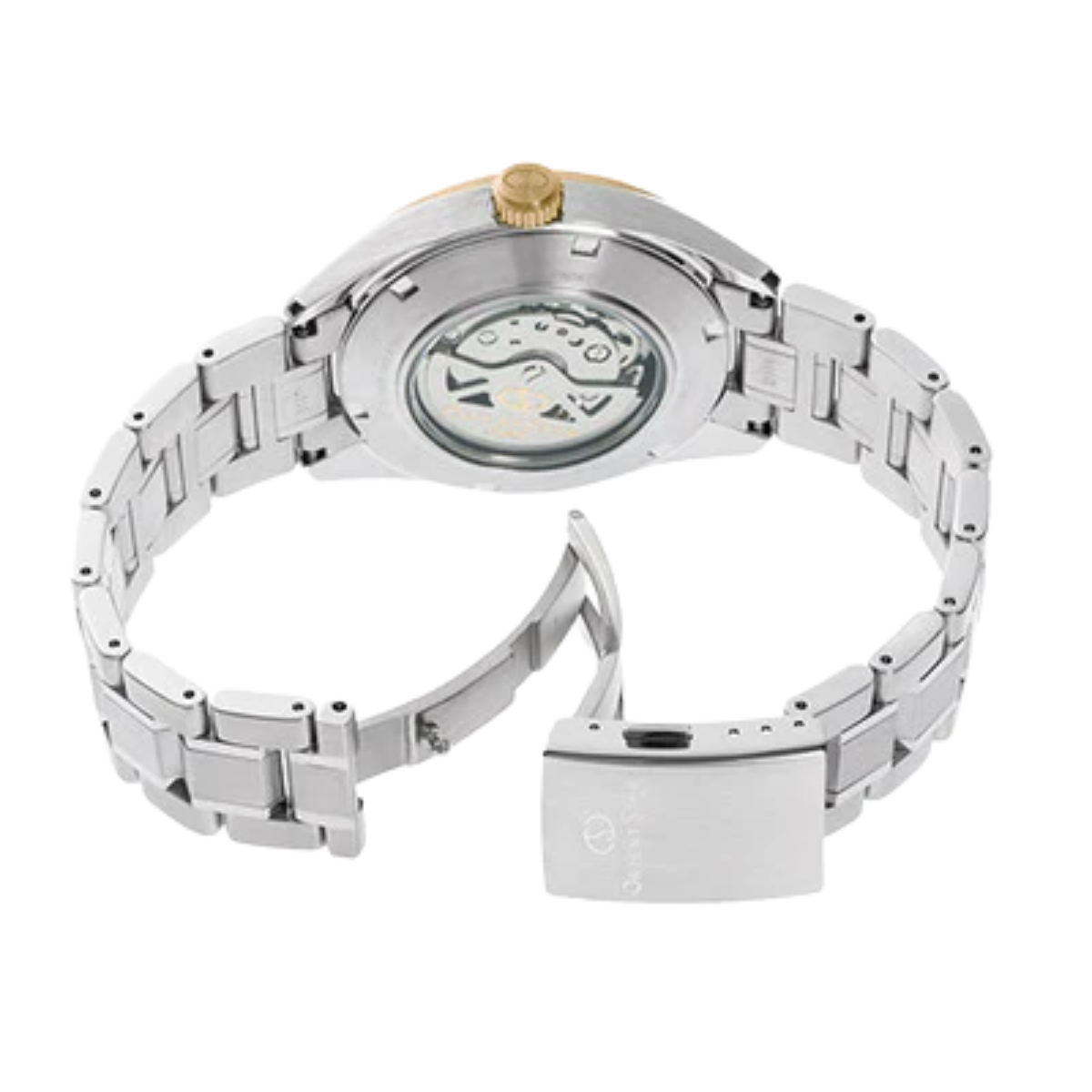 Orient Star RK-AV0124G Contemporary Modern Skeleton Champagne Dial Casual Mens Watch