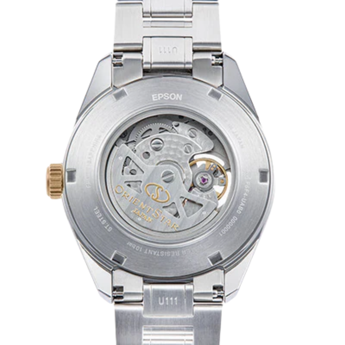 Orient Star RK-AV0124G Contemporary Modern Skeleton Champagne Dial Casual Mens Watch