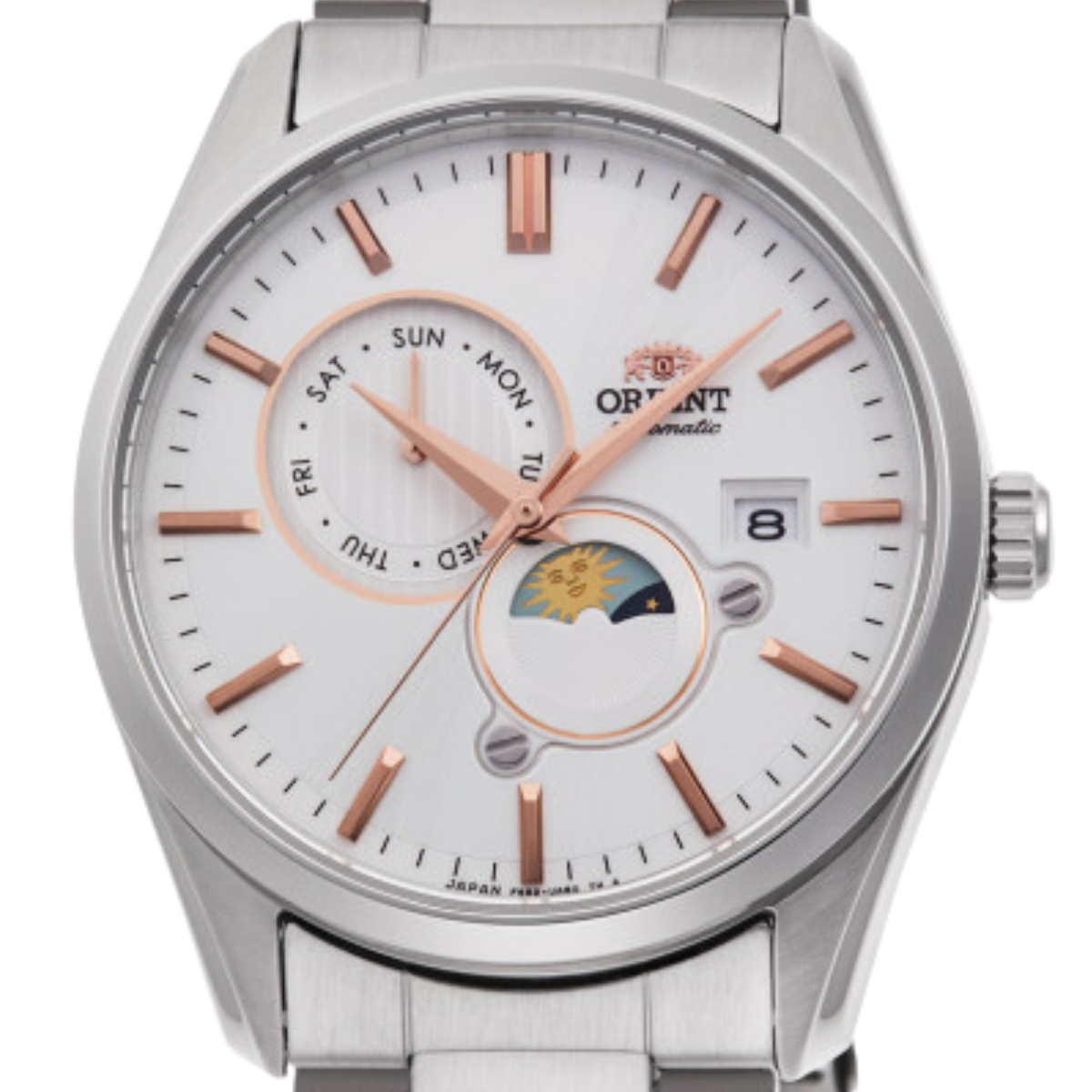 Orient RA-AK0306S RA-AK0306S10B Sun & Moon Version 3 Automatic Dress Men's Watch