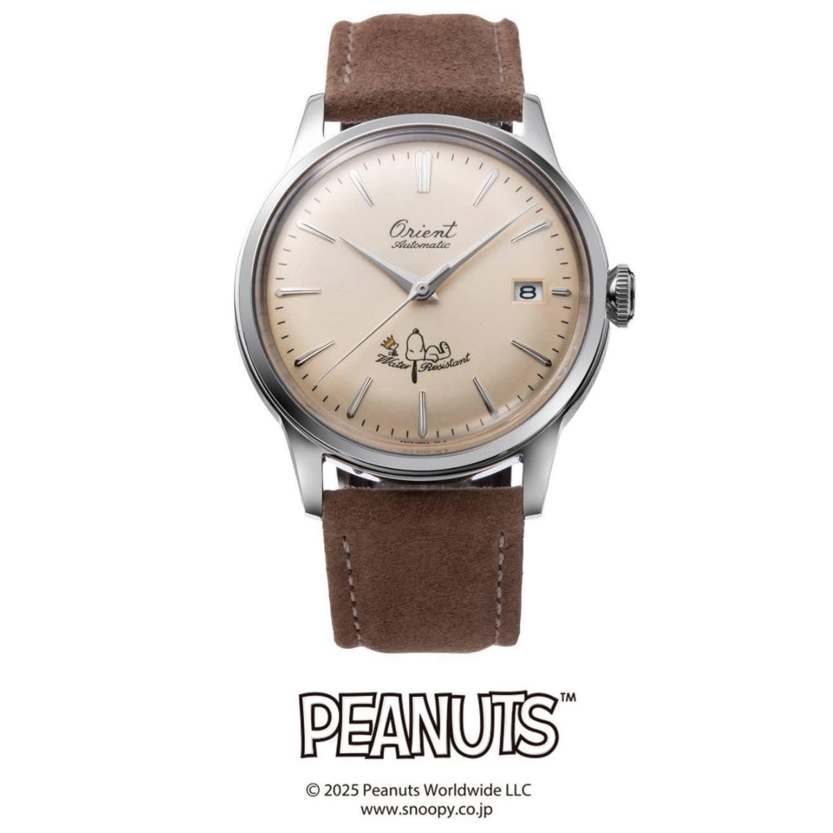 Orient RA-AC0M17G Bambino 38 x Peanuts 75th Anniversary Limited Edition Watch (PRE-ORDER ETA Shipping March 24th)