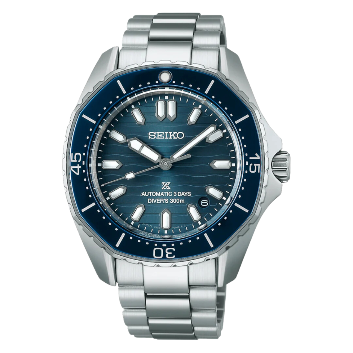 Seiko Prospex SPB483J1 SPB483 SPB483J Polygonal in Coastline-Cobalt Blue Dial Divers Men's Watch