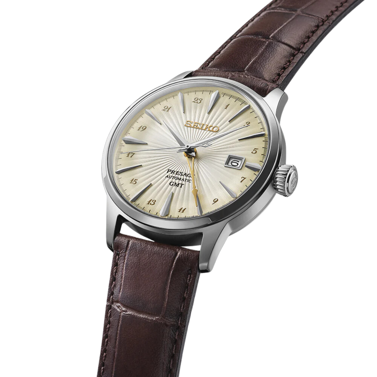 Seiko Presage SSK041J1 SSK041 SSK041J Cocktail Time GMT Acacia Automatic Watch