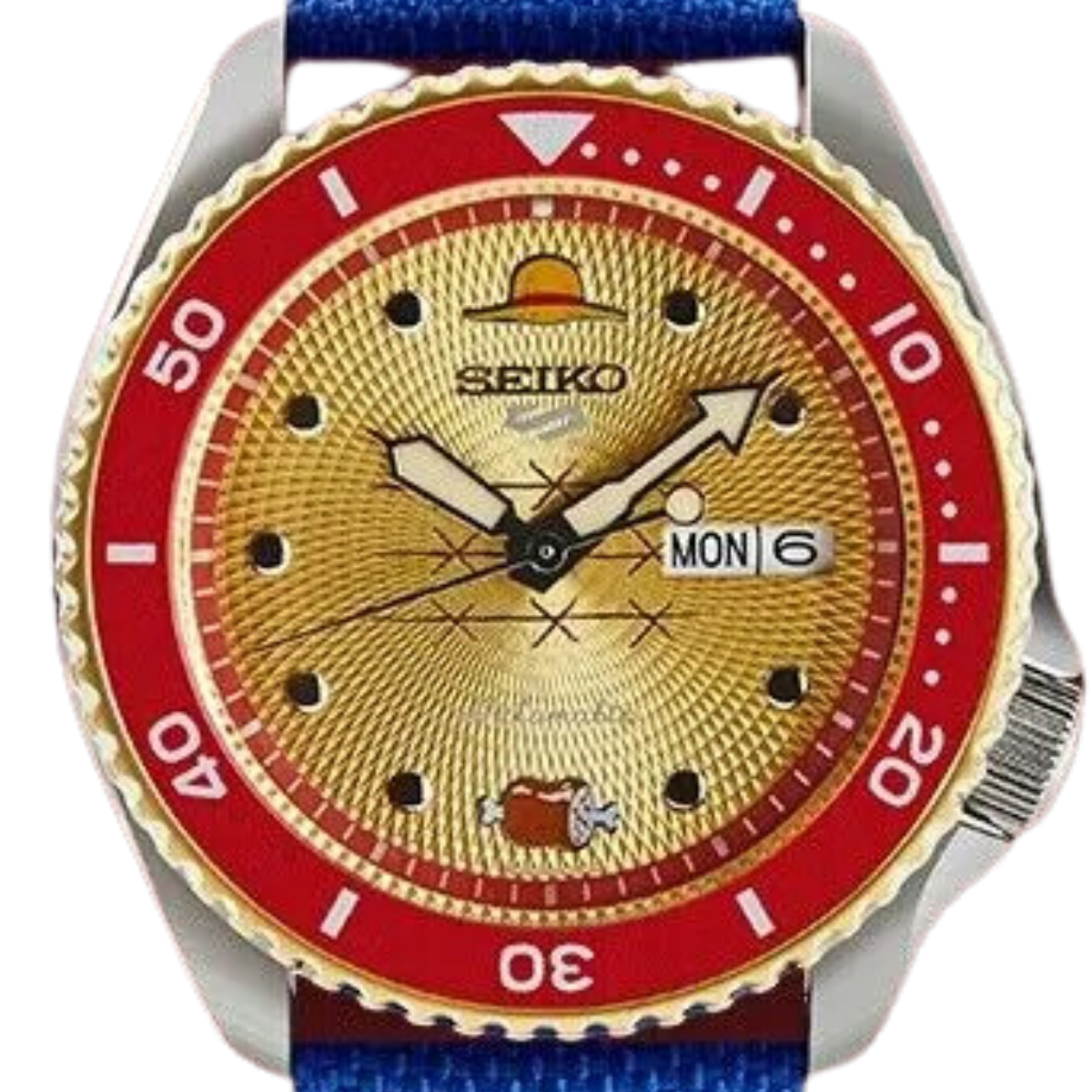 Seiko 5 Sports SRPF60K1 SRPF60 SRPF60K One-Piece LUFFY Limited Edition Mens Watch