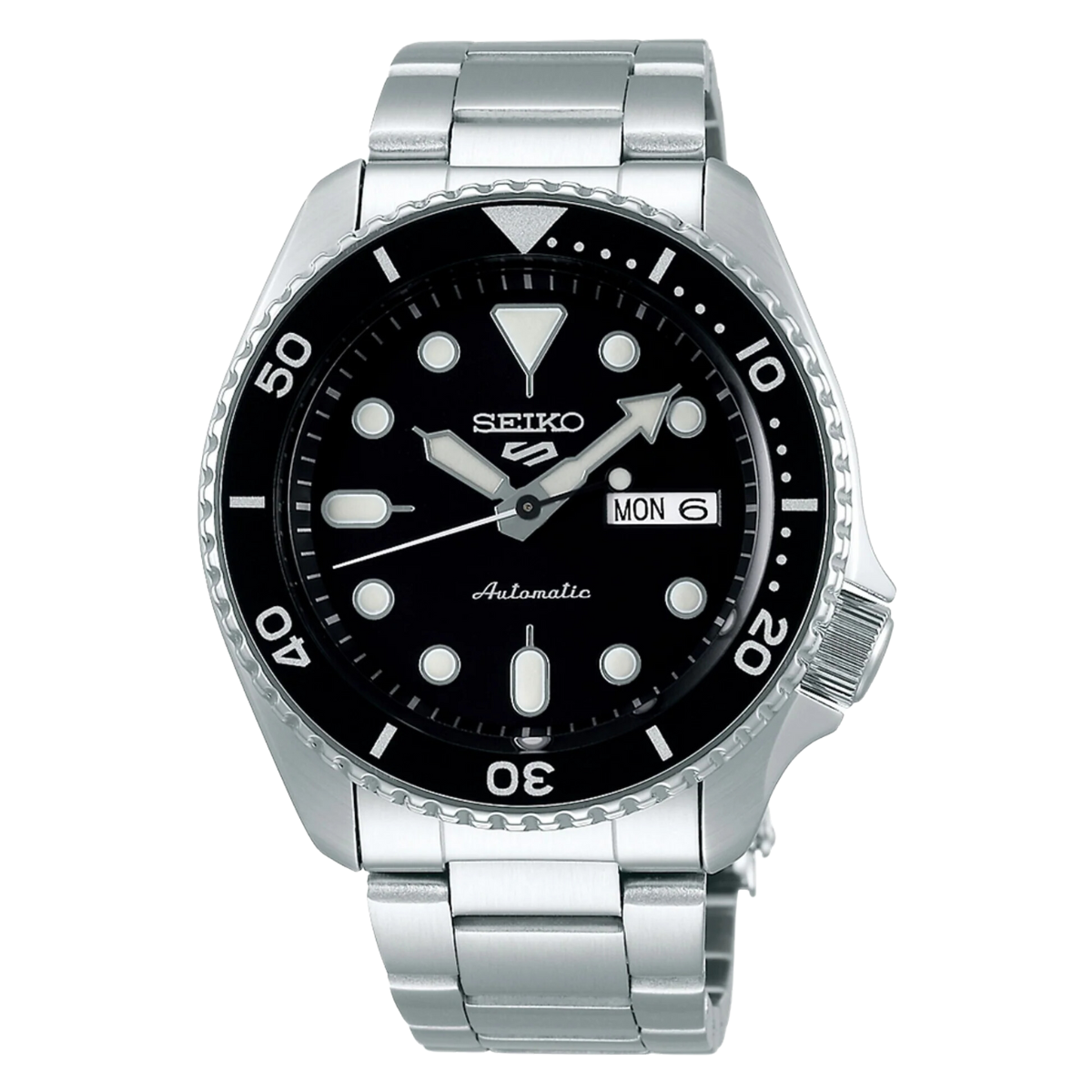 Seiko 5 Sports SRPD55K1 SRPD55 SRPD55K Automatic Black Dial Men's Watch