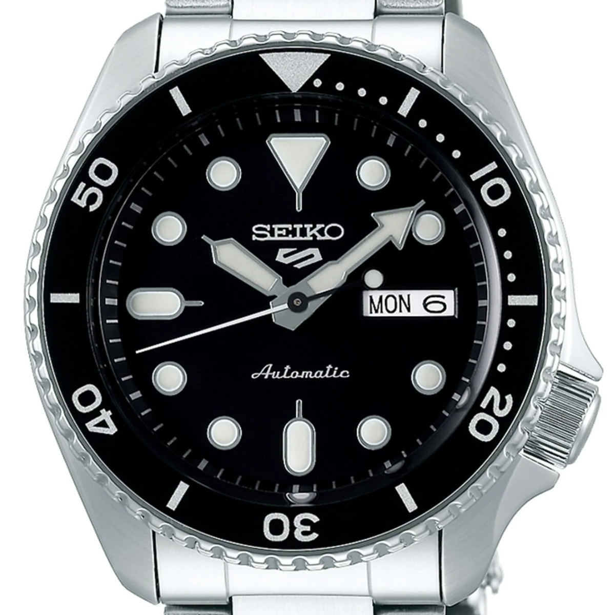 Seiko 5 Sports SRPD55K1 SRPD55 SRPD55K Automatic Black Dial Men's Watch