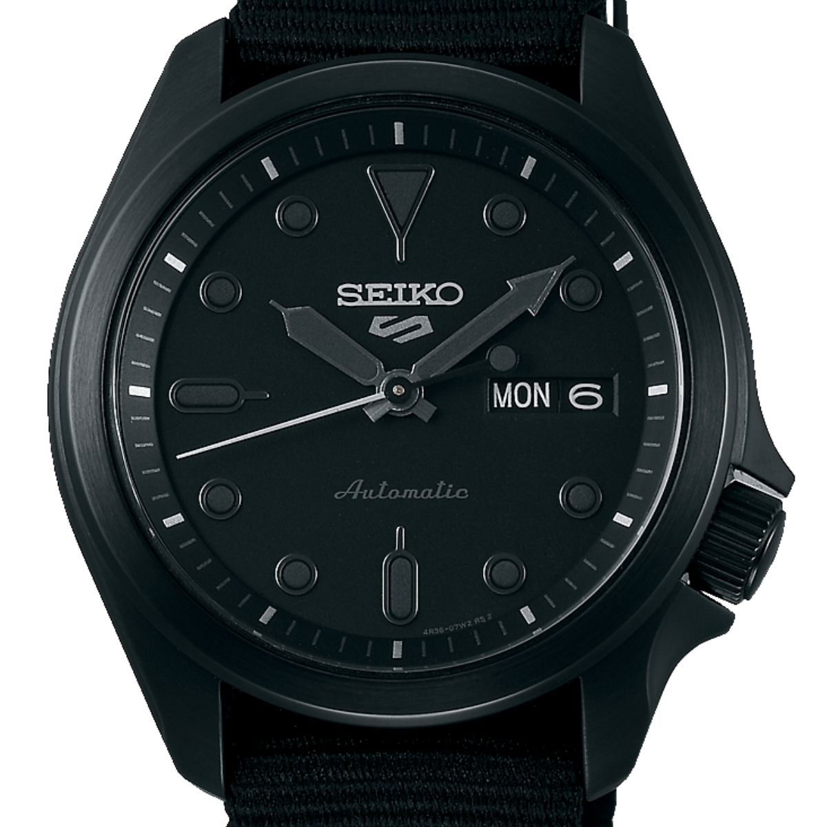 Seiko Black Nylon SRPE69K1 SRPE69 SRPE69K Automatic Watch