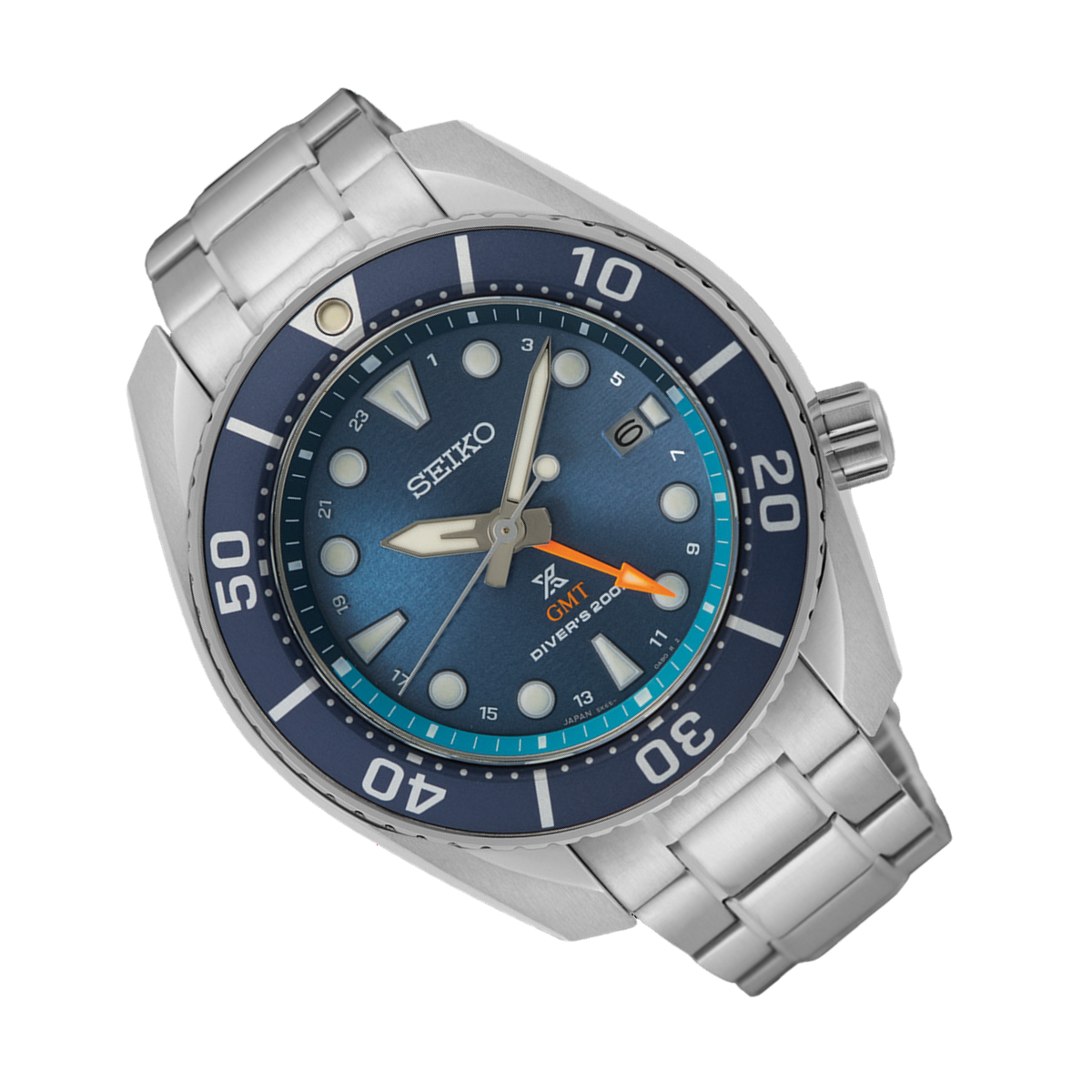 Seiko GMT Prospex Sumo SFK001J1 SFK001 SFK001J Blue Dial Solar Diving Watch