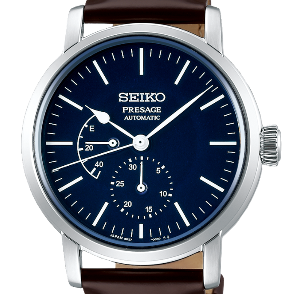 Seiko Presage SPB163J1 SPB163 SPB163J Craftsmanship Series Blue Enamel Leather Watch