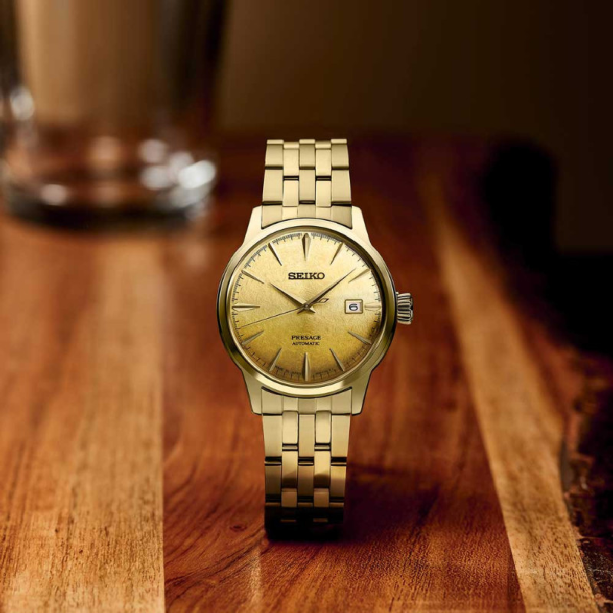 Seiko Presage SRPK46J1 SRPK46 SRPK46J Cocktail Time "Beer Julep" Automatic Watch