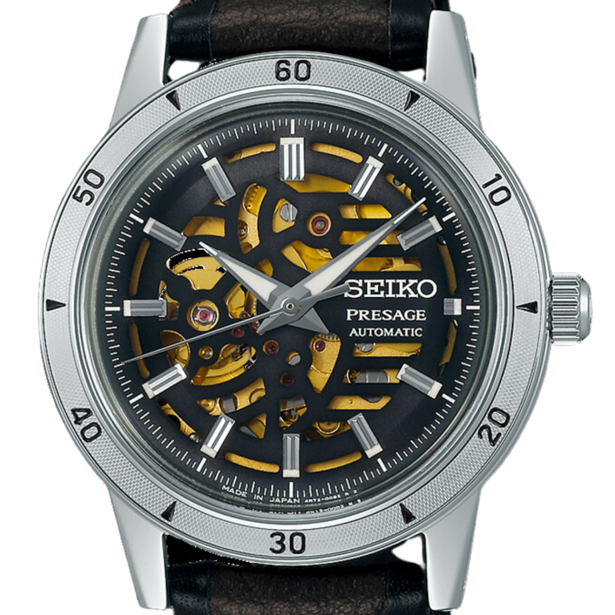 Seiko Presage SSA461J1 SSA461 SSA461J Style 60s Elegant Yet Rugged Biker Style Watch