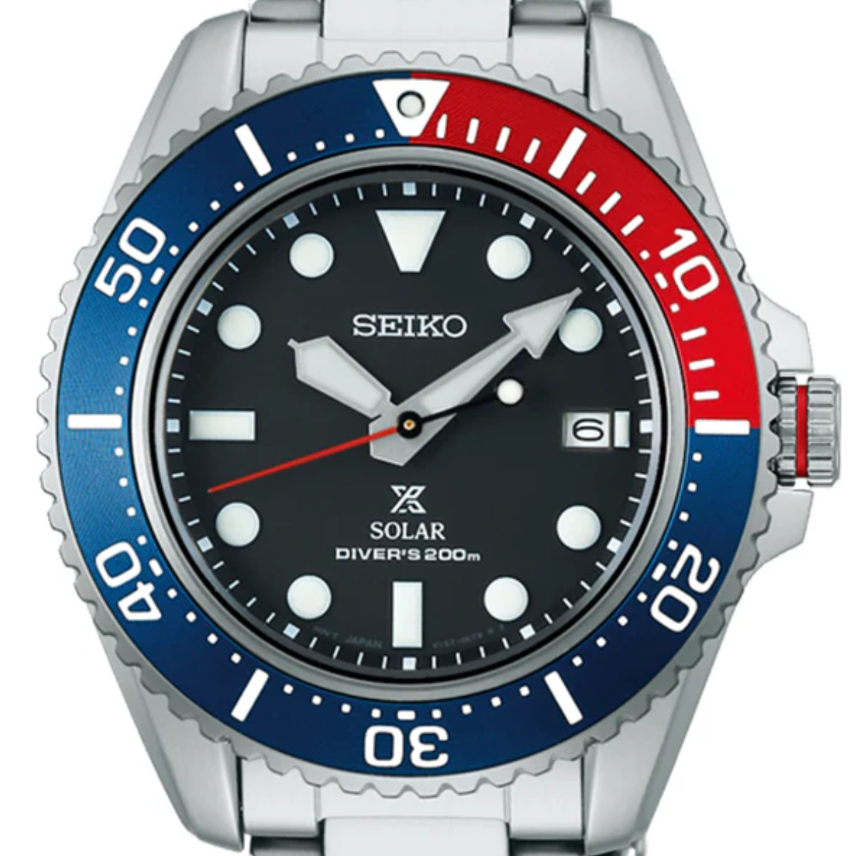 Seiko SNE595P1 SNE595 SNE595P Prospex Solar Powered Divers 200 Mens Blue Dial Watch