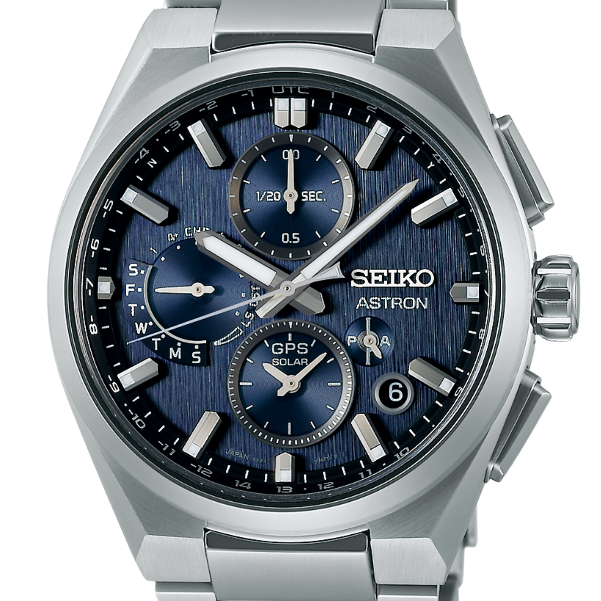 Seiko SSH161J1 SSH161J SSH161 Astron GPS Dual Time Chronograph Solar Mens Watch