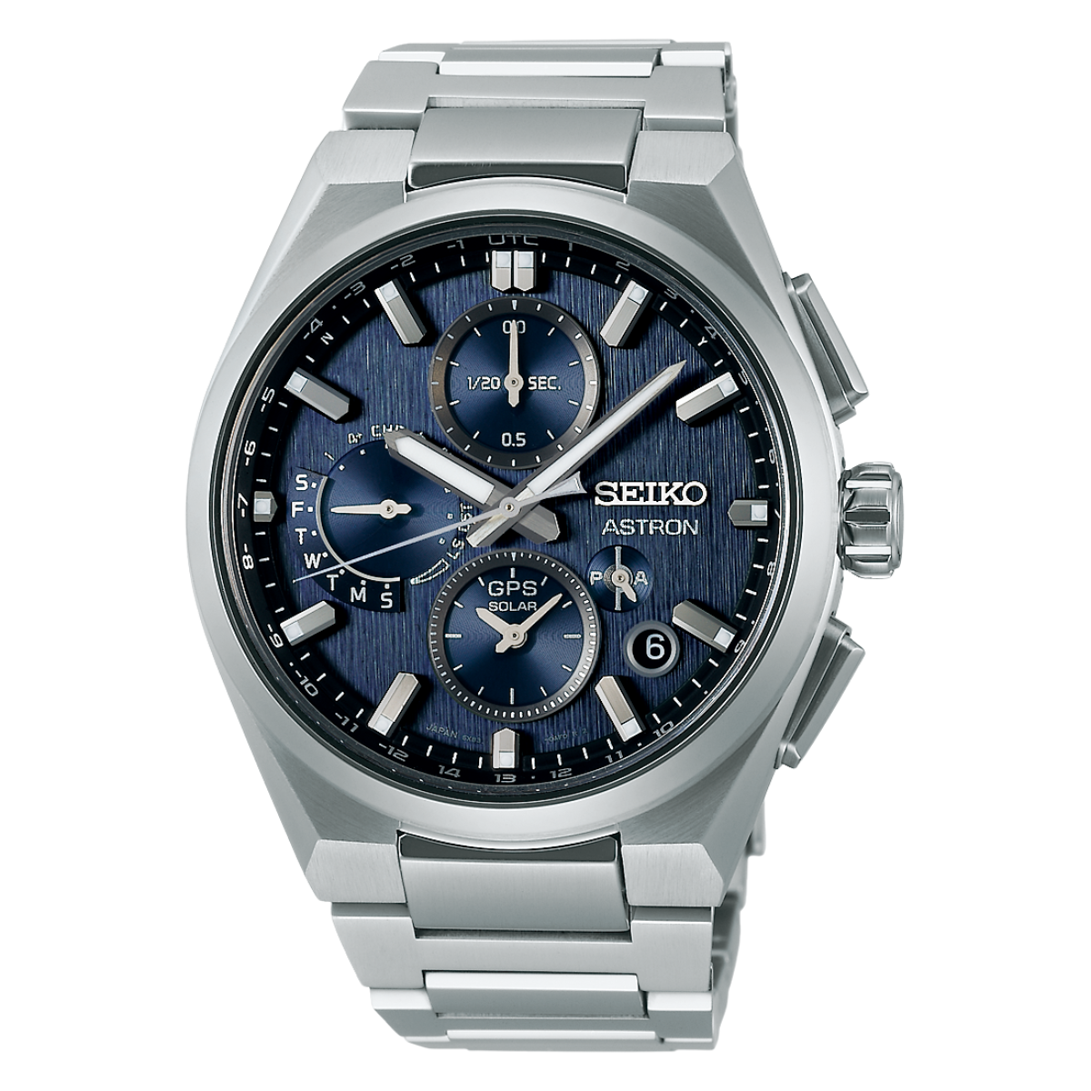 Seiko SSH161J1 SSH161J SSH161 Astron GPS Dual Time Chronograph Solar Mens Watch