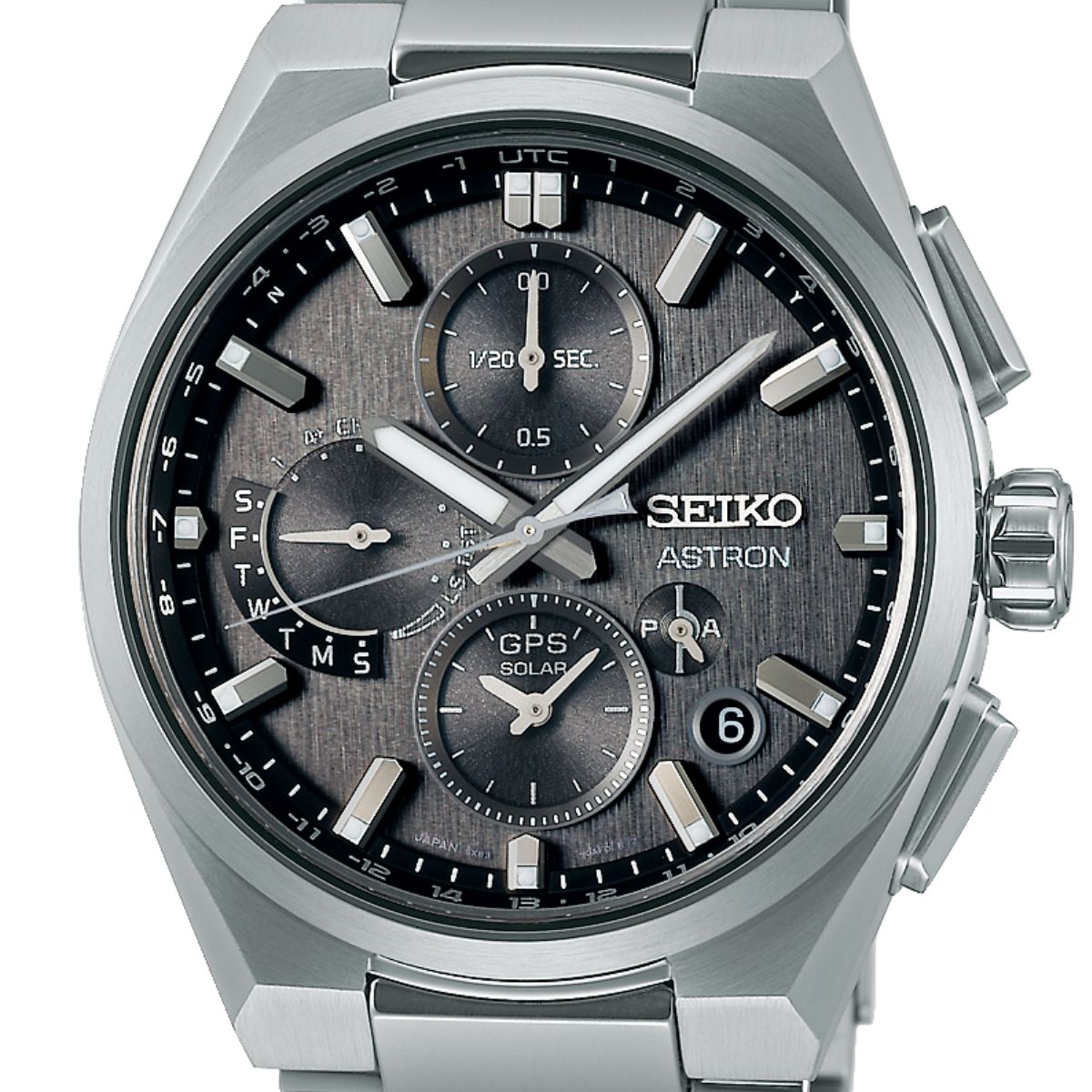 Seiko SSH163J1 SSH163 SSH163J Astron GPS Dual Time Chronograph Solar Mens Watch